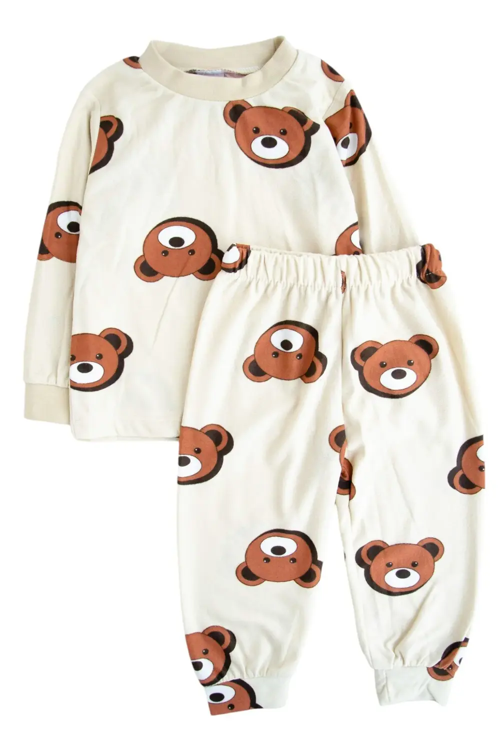 Süet Kumaş 3'Lü Bebek ve Çocuk Kıyafet Seti