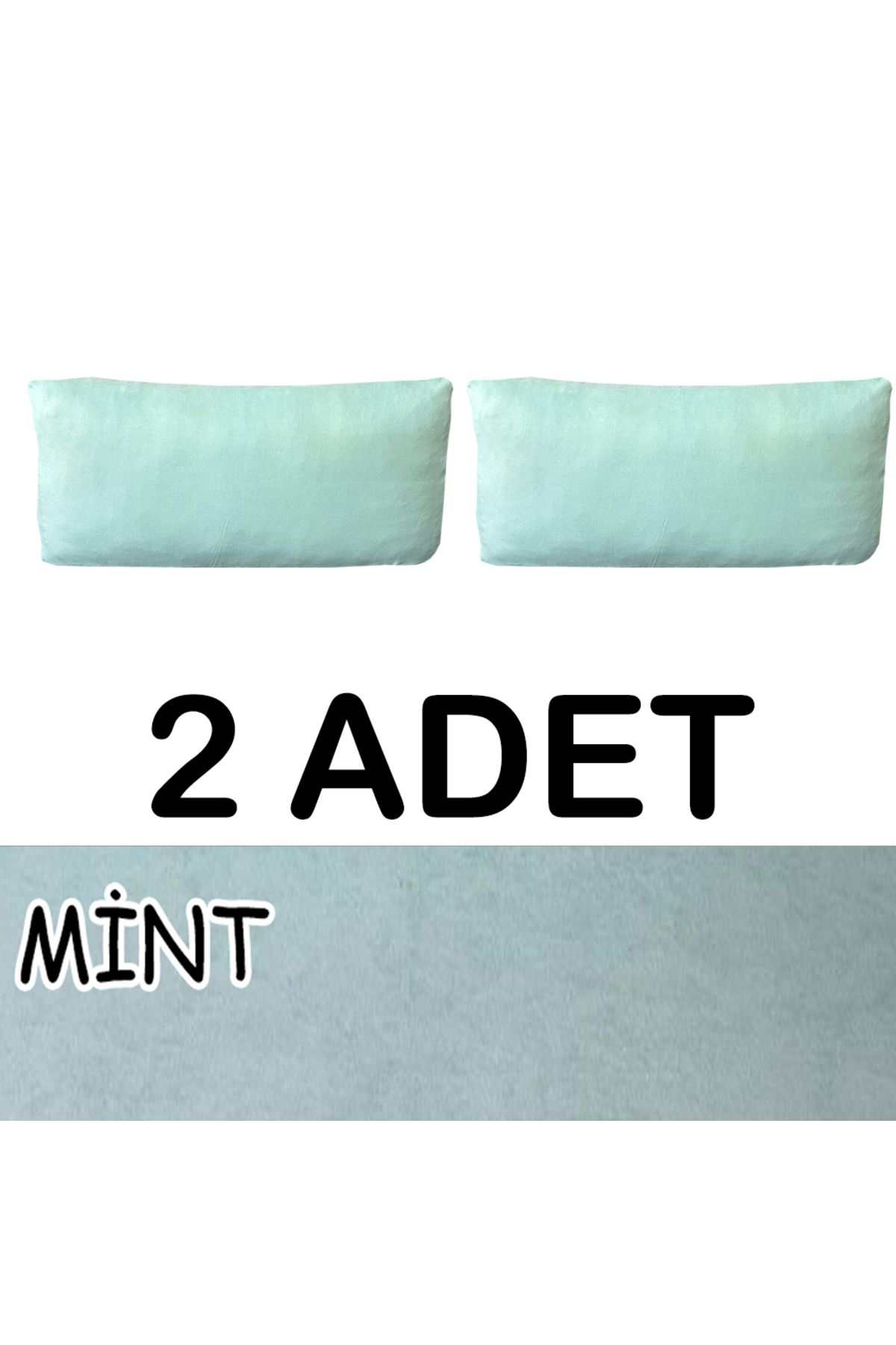 Home Süet Şönil Kumaş 2 Adet Sirt Minderi Kilifi