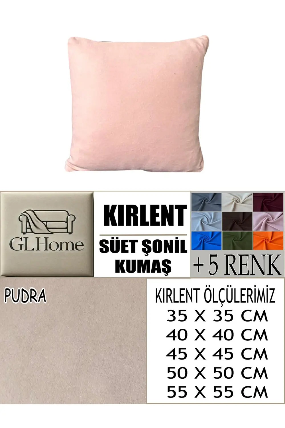 SÜET ŞÖNİL KUMAŞ 2 ADET KİRLENT KILIFI