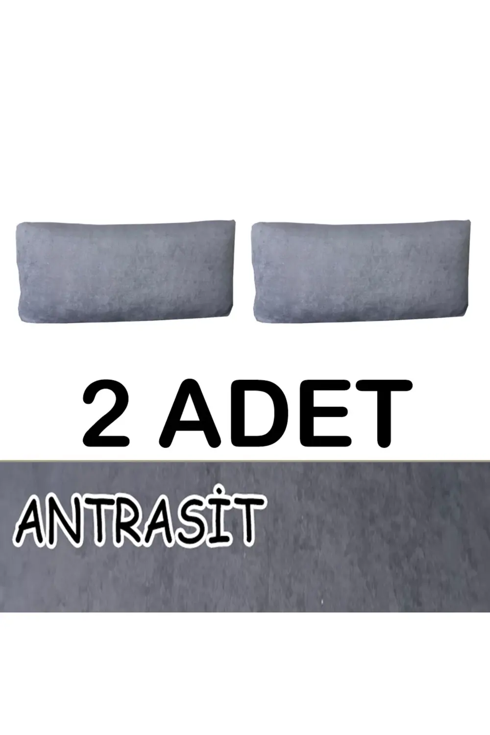 SÜET ŞÖNİL KUMAŞ 2 ADET SIRT MİNDERİ KILIFI