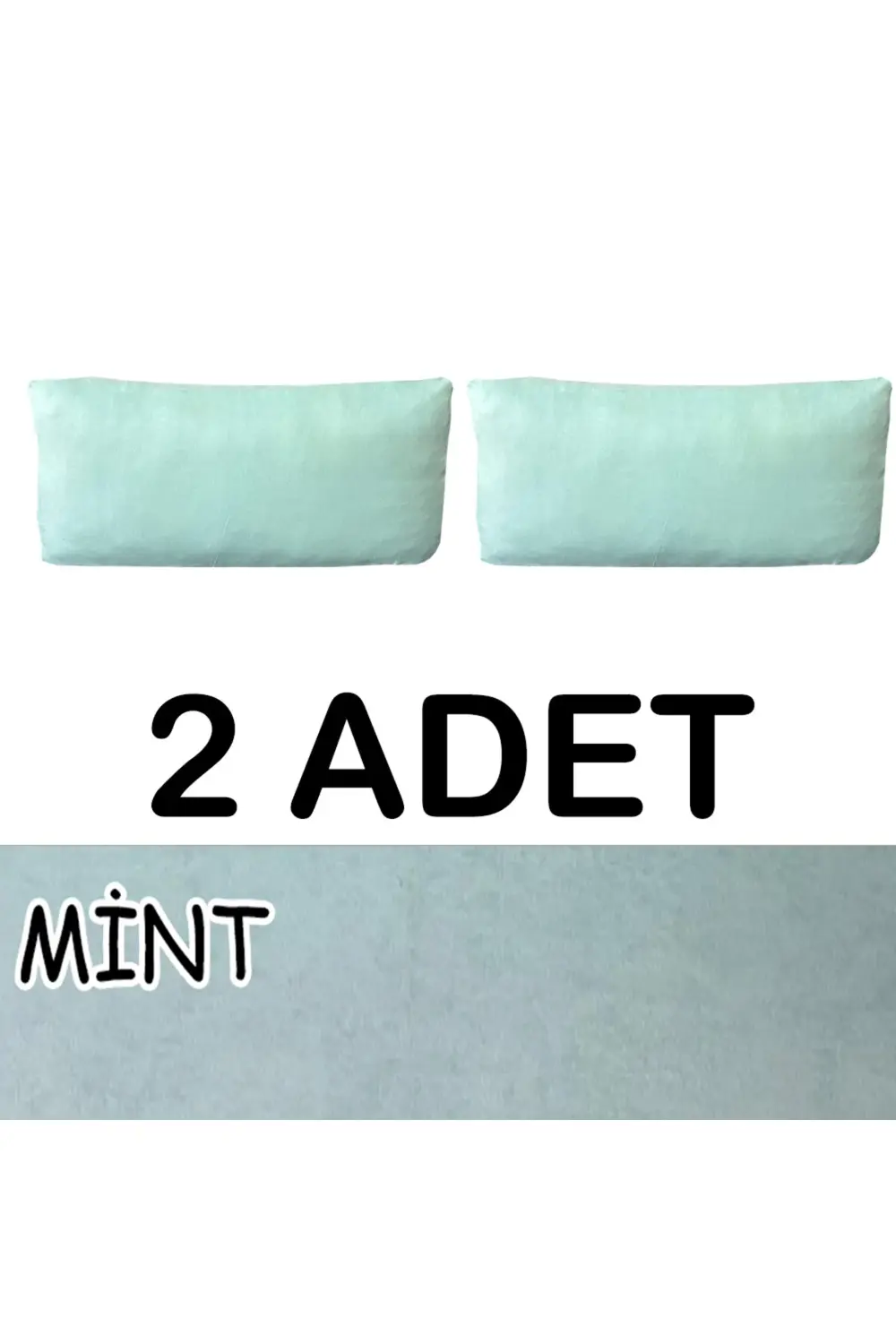SÜET ŞÖNİL KUMAŞ 2 ADET SIRT MİNDERİ KILIFI