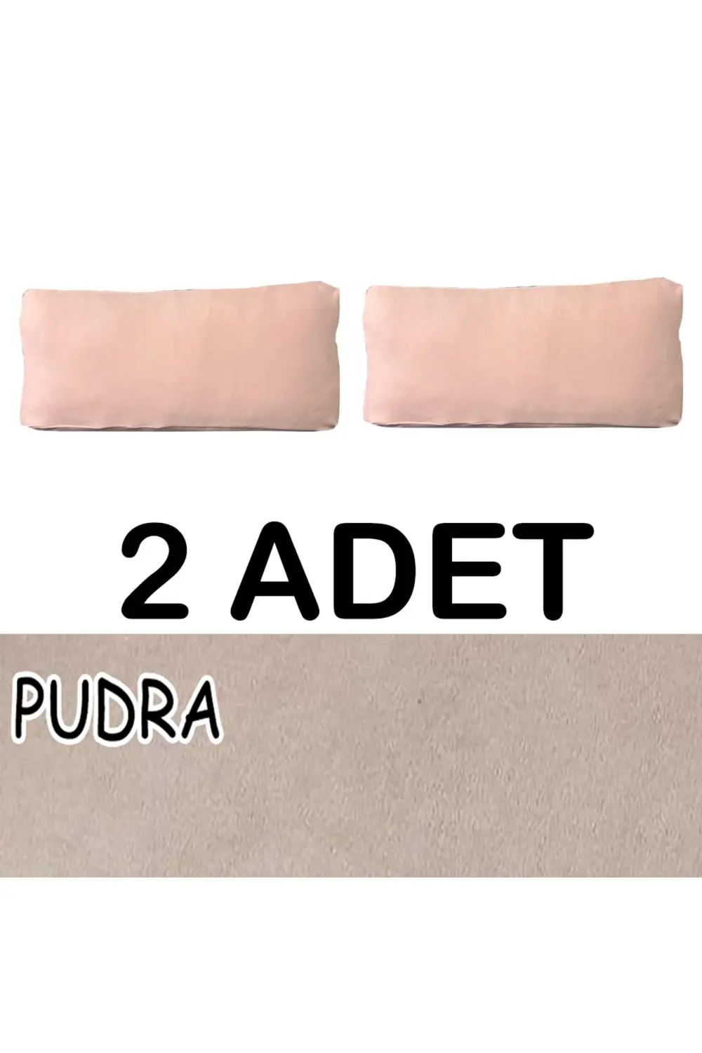 SÜET ŞÖNİL KUMAŞ 2 ADET SIRT MİNDERİ KILIFI