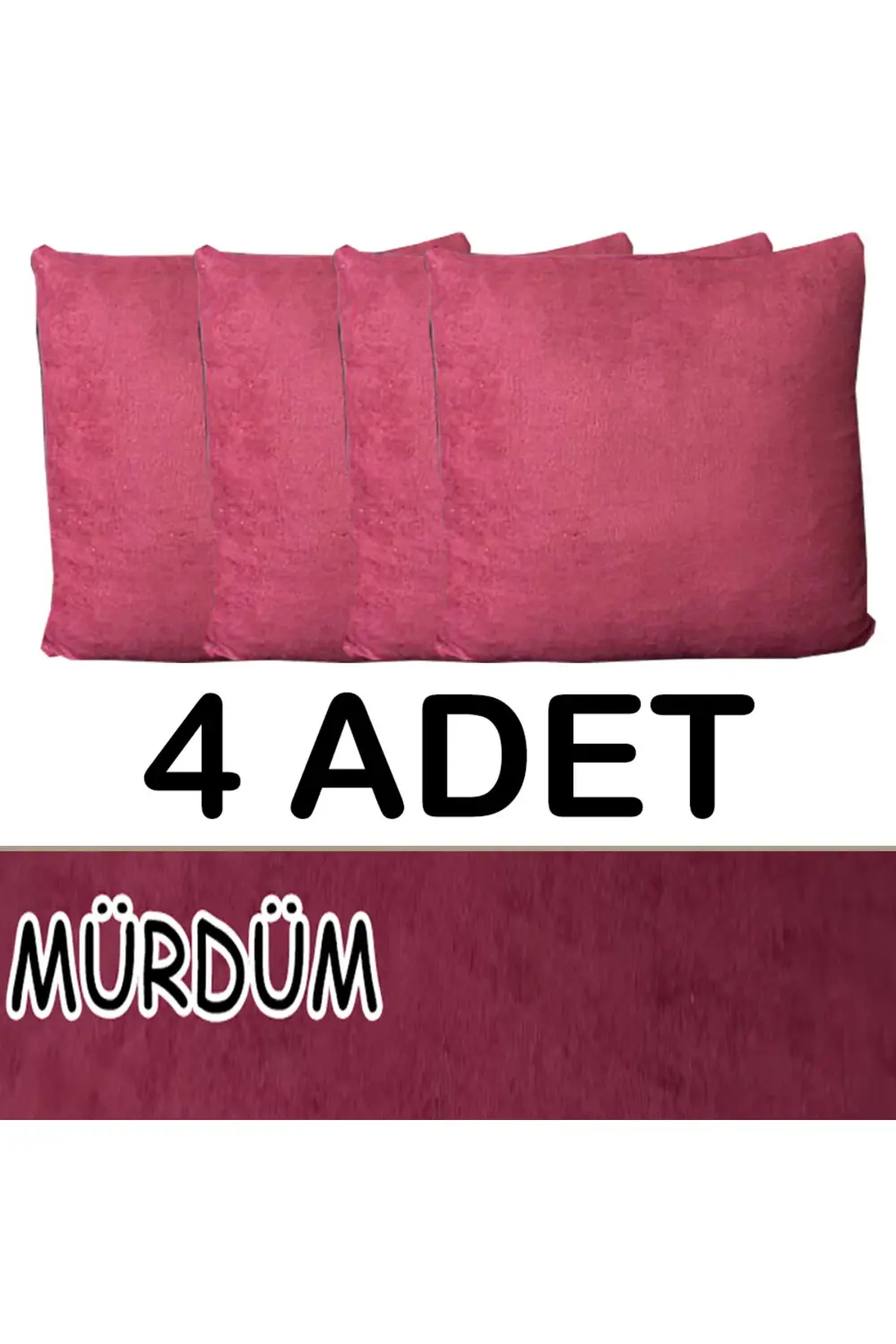 SÜET ŞÖNİL KUMAŞ 4 ADET KİRLENT KILIFI