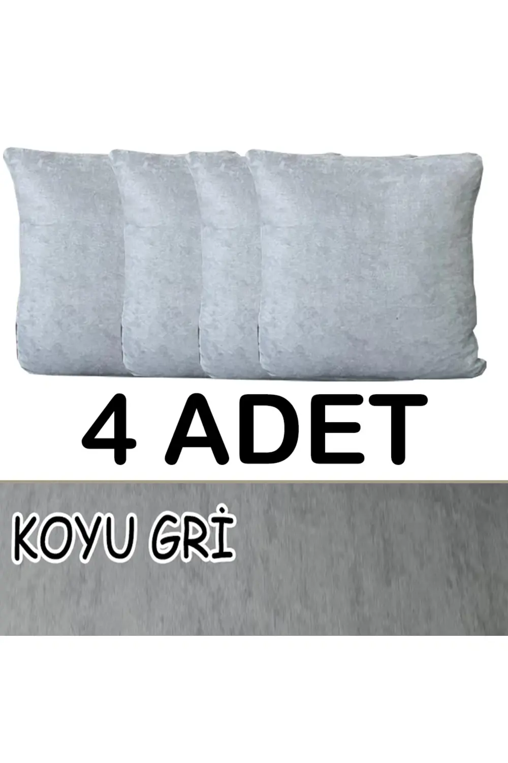 SÜET ŞÖNİL KUMAŞ 4 ADET KİRLENT KILIFI