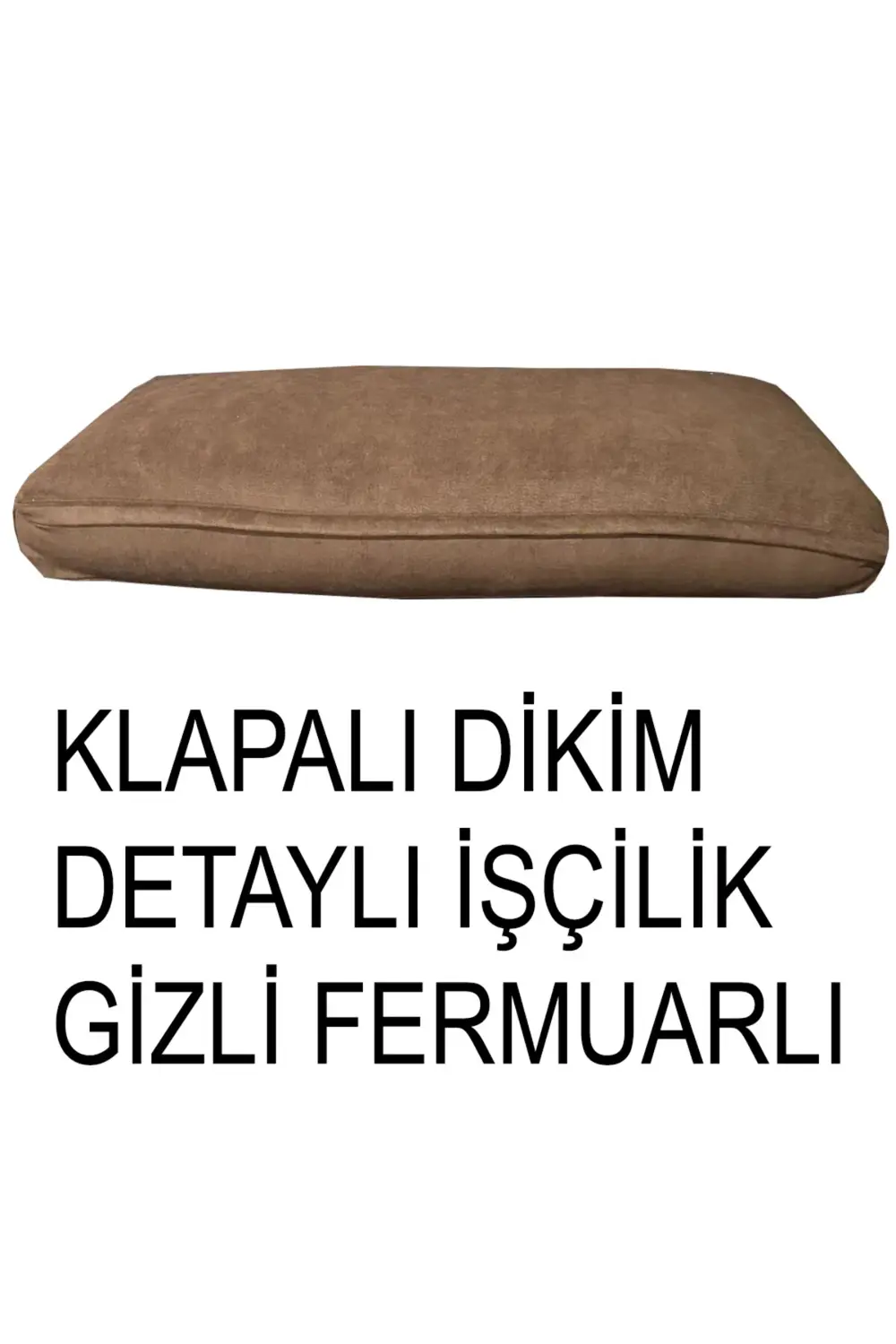 SÜET ŞÖNİL KUMAŞ 4 ADET SIRT MİNDERİ KILIFI