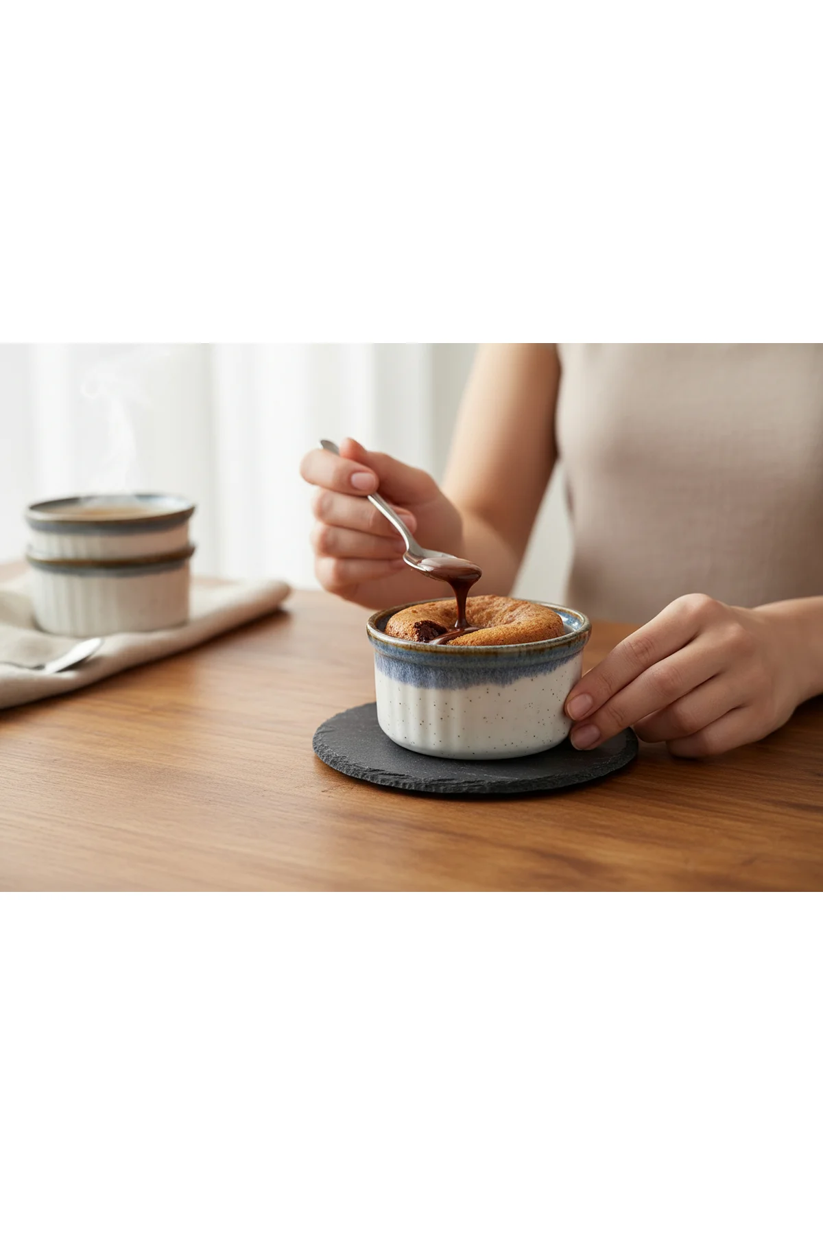Sufle kase- Sunum Kasesi - Air Fryer Kabı Porselen 6 parça
