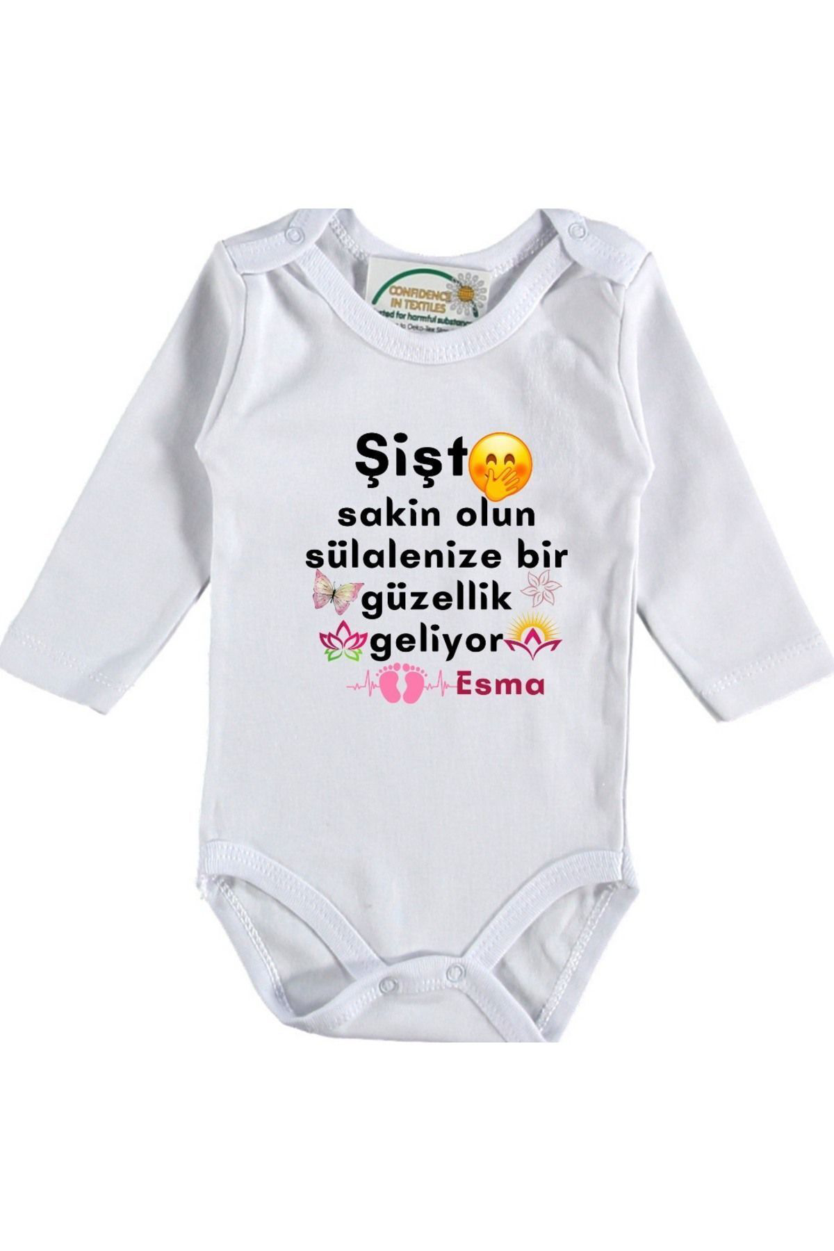 Sülalemize Bir Güzellik Geliyor Yazılı Kişiye özel Bebek Zıbın Fiyatı, Yorumları ve Özellikleri