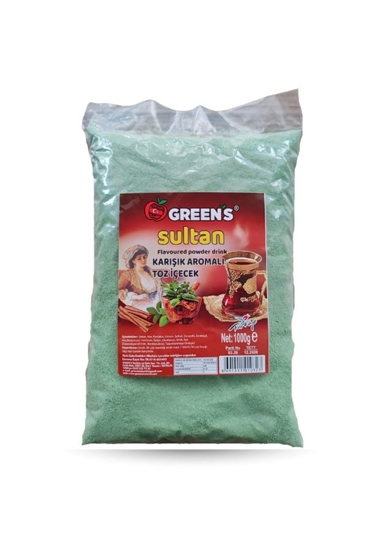 Sultan Çayı Mentollü Çay 1 KG