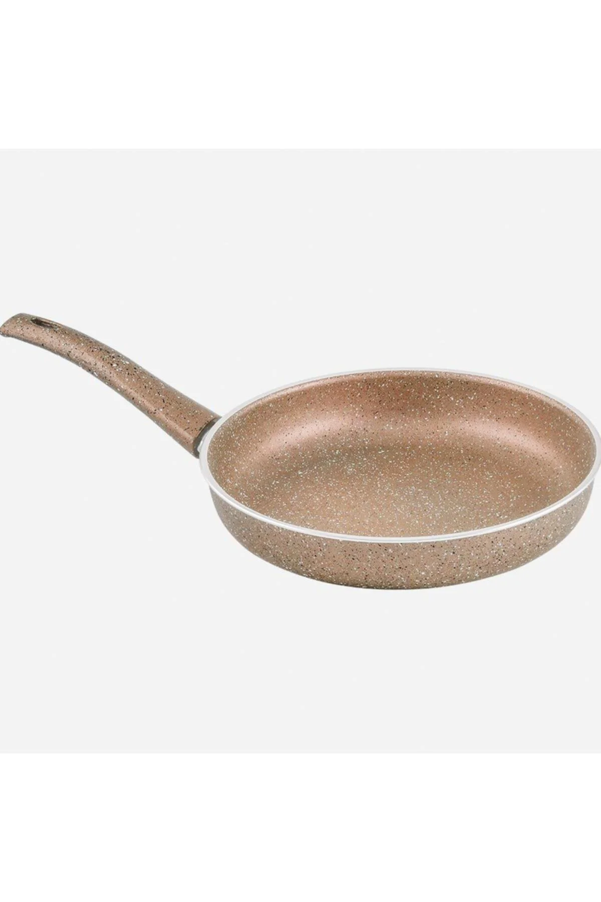 Sultan Tek Saplı Ezme Granit Tava 28 Cm - Gülkurusu