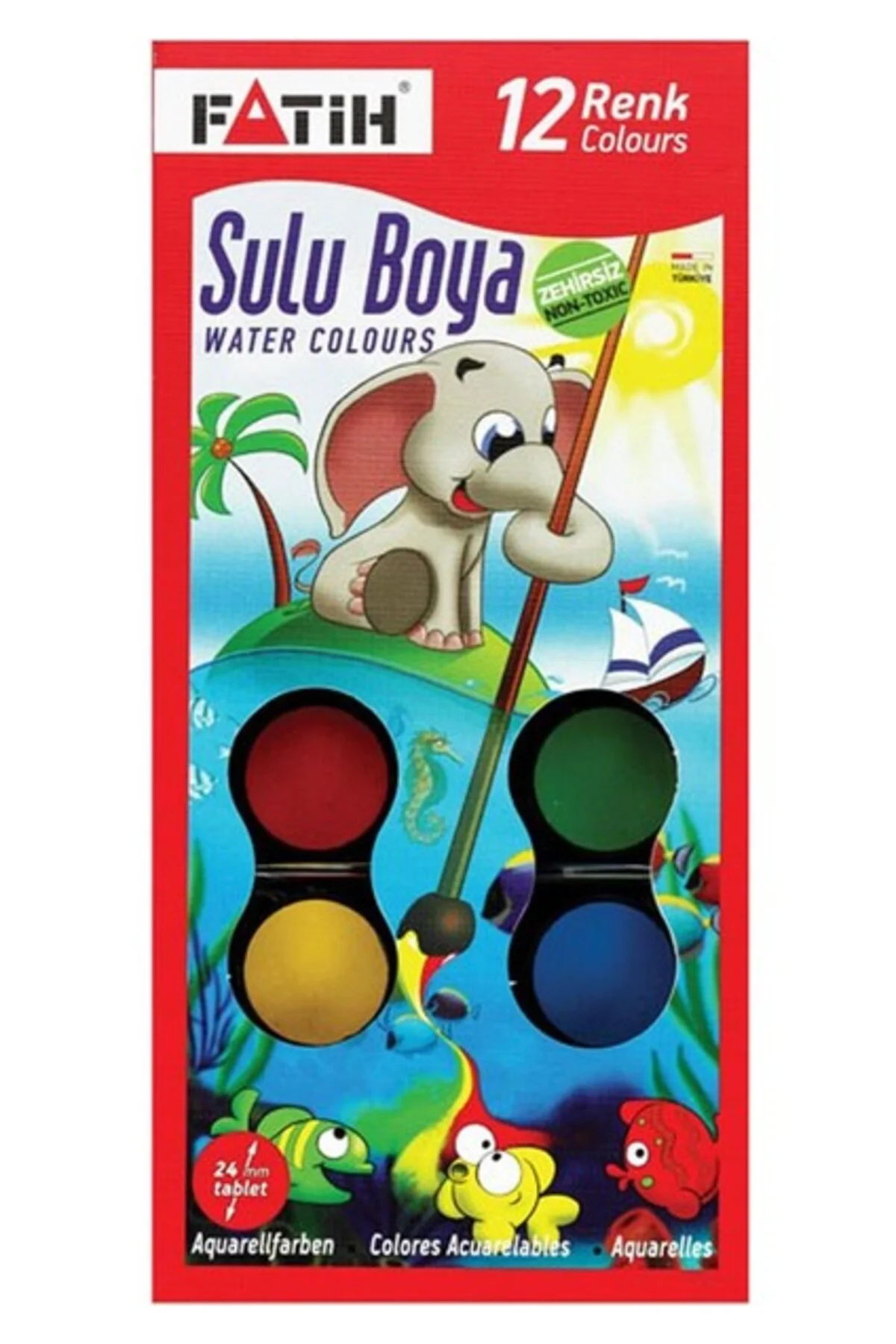 Sulu Boya 12 Renk S-12