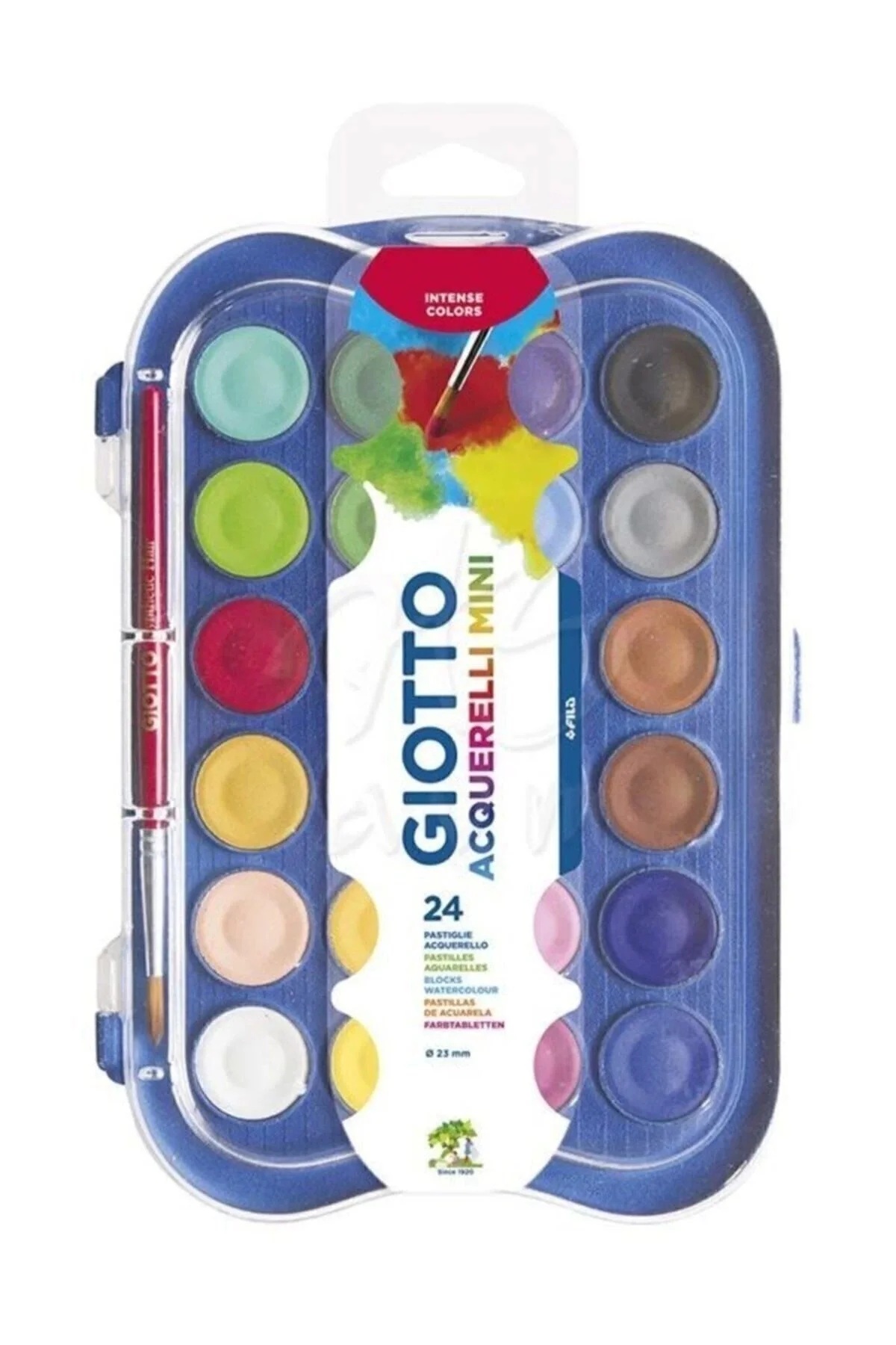 Sulu Boya 24 Renk Plastik Kutu Set / 352600