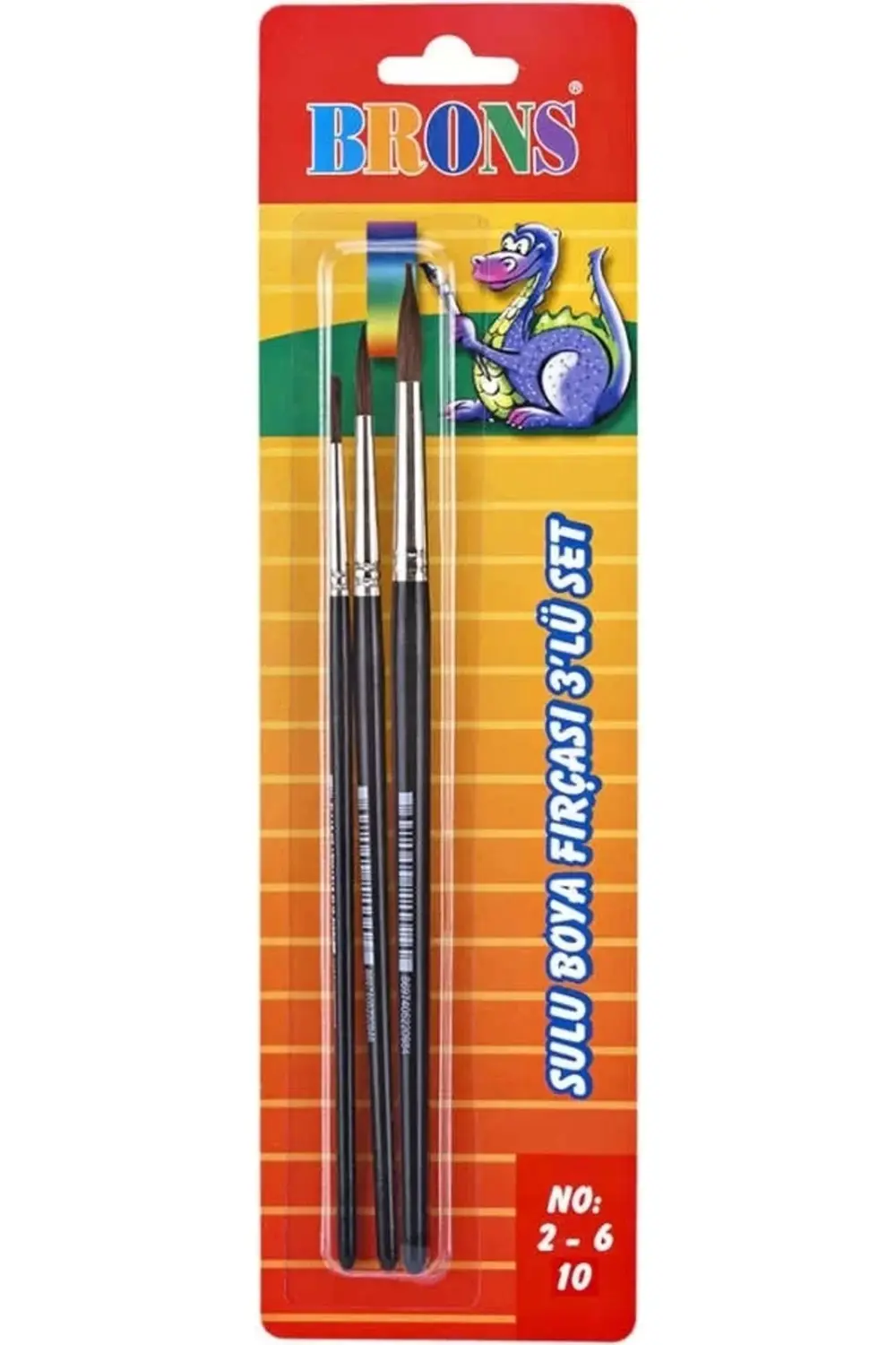 Suluboya Fırçası Seti 3 Lü (NO: 2-6-10)