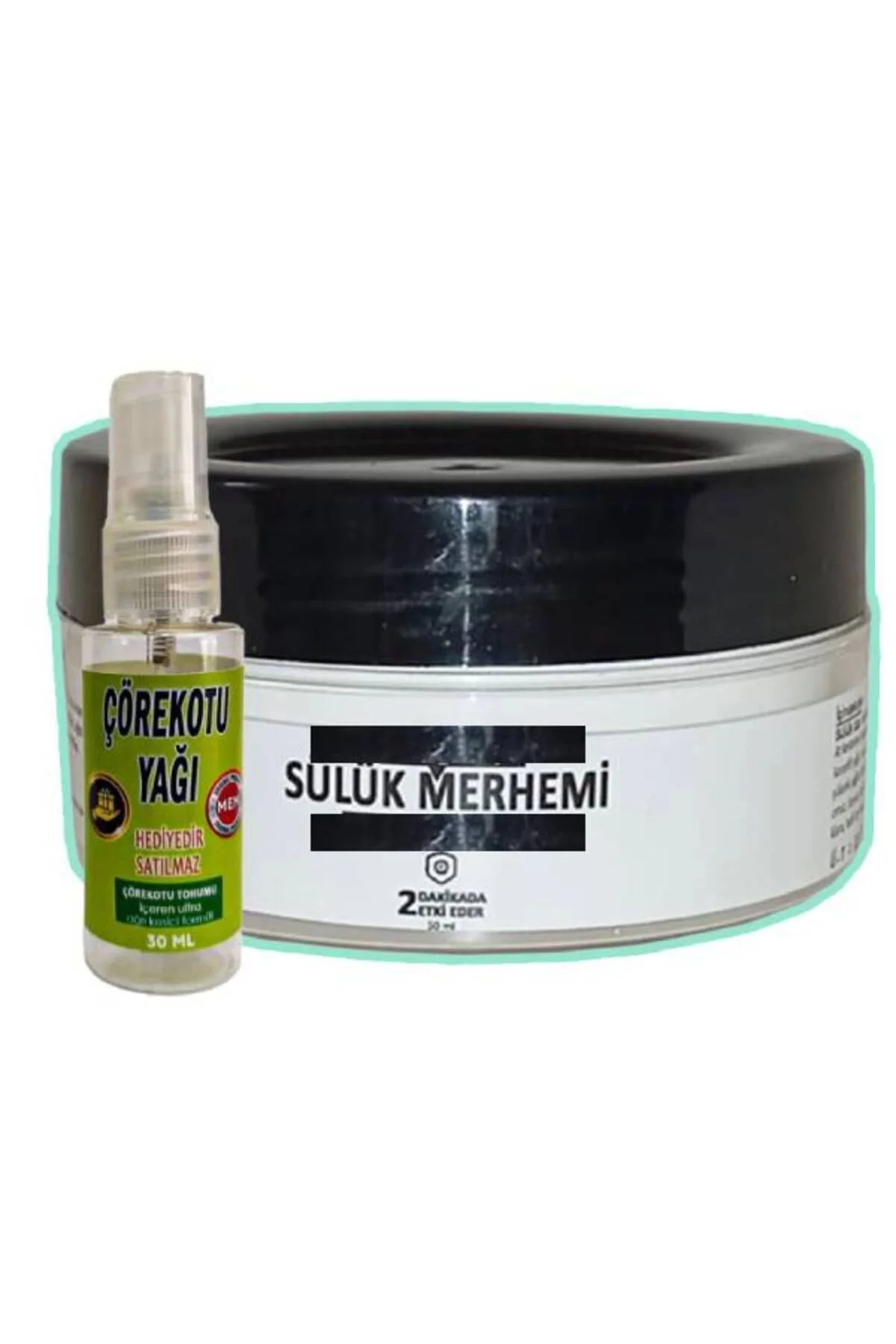 Sülük Merhemi Bakım Kremi 50 ml + 30 ml Çörek Otu Yağlı – Doğal Cilt Bakımı
