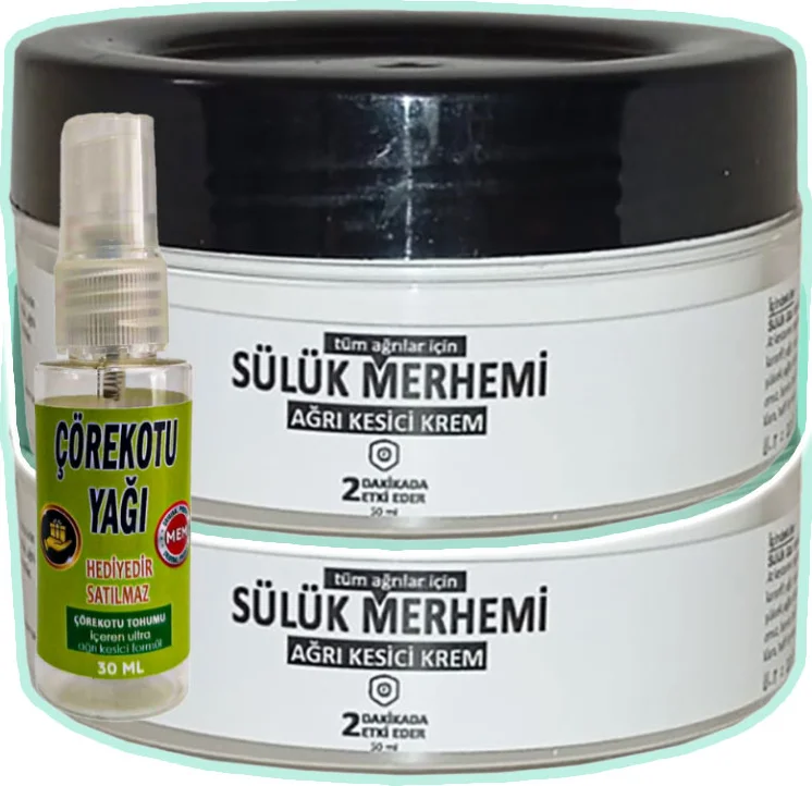 Sülük Merhemi ve Çörek Otu Yağı Seti — Doğal Eklemler ve Cilt Bakımı İçin 50 ml + 30 ml