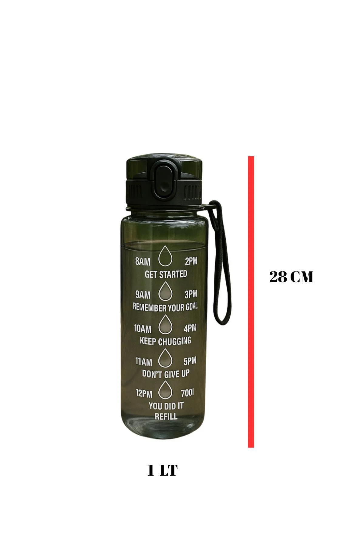 Suluk & Su Şişesi & Sporcu Matara Turuncu 1000 ml