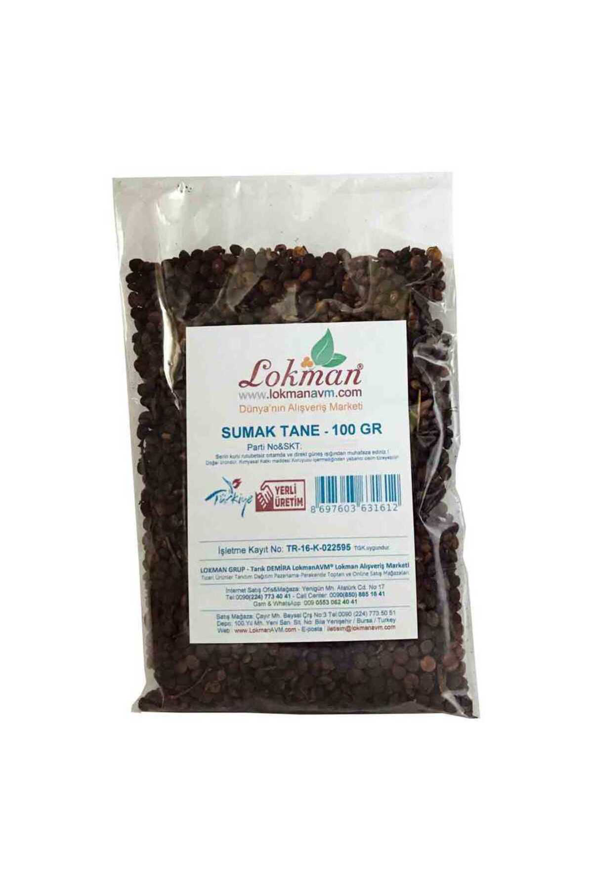 Byr Sumak Tane Doğal 100 Gr Paket