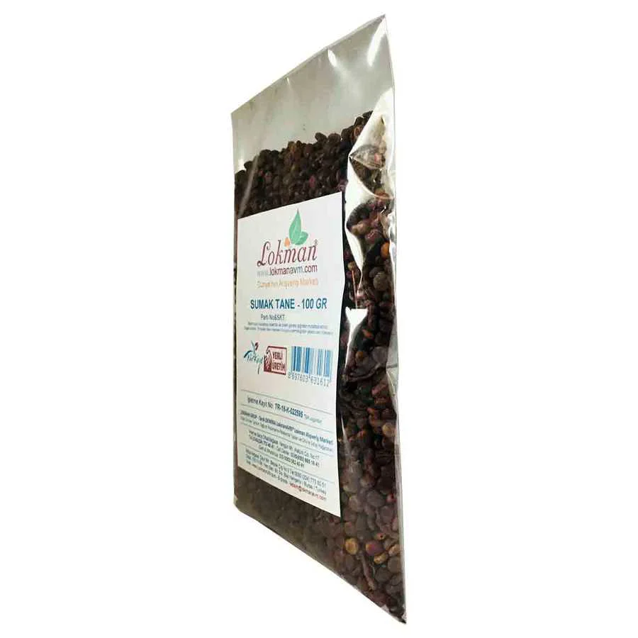 Sumak Tane Doğal 100 Gr - Katkısız ve Saf Baharat Sumak Tane Doğal 100 Gr - Katkısız ve Saf Baharat