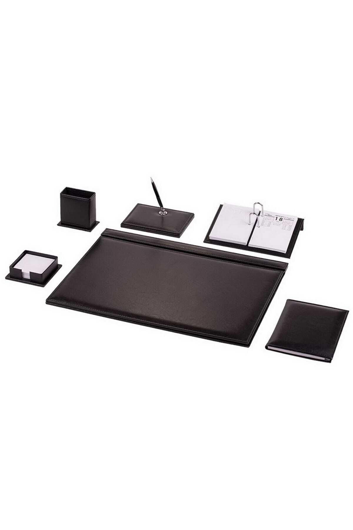 Gülpaş Sümen Takımı 7 Parça Napa Suni Deri Sade Tek Kalemli Siyah 910