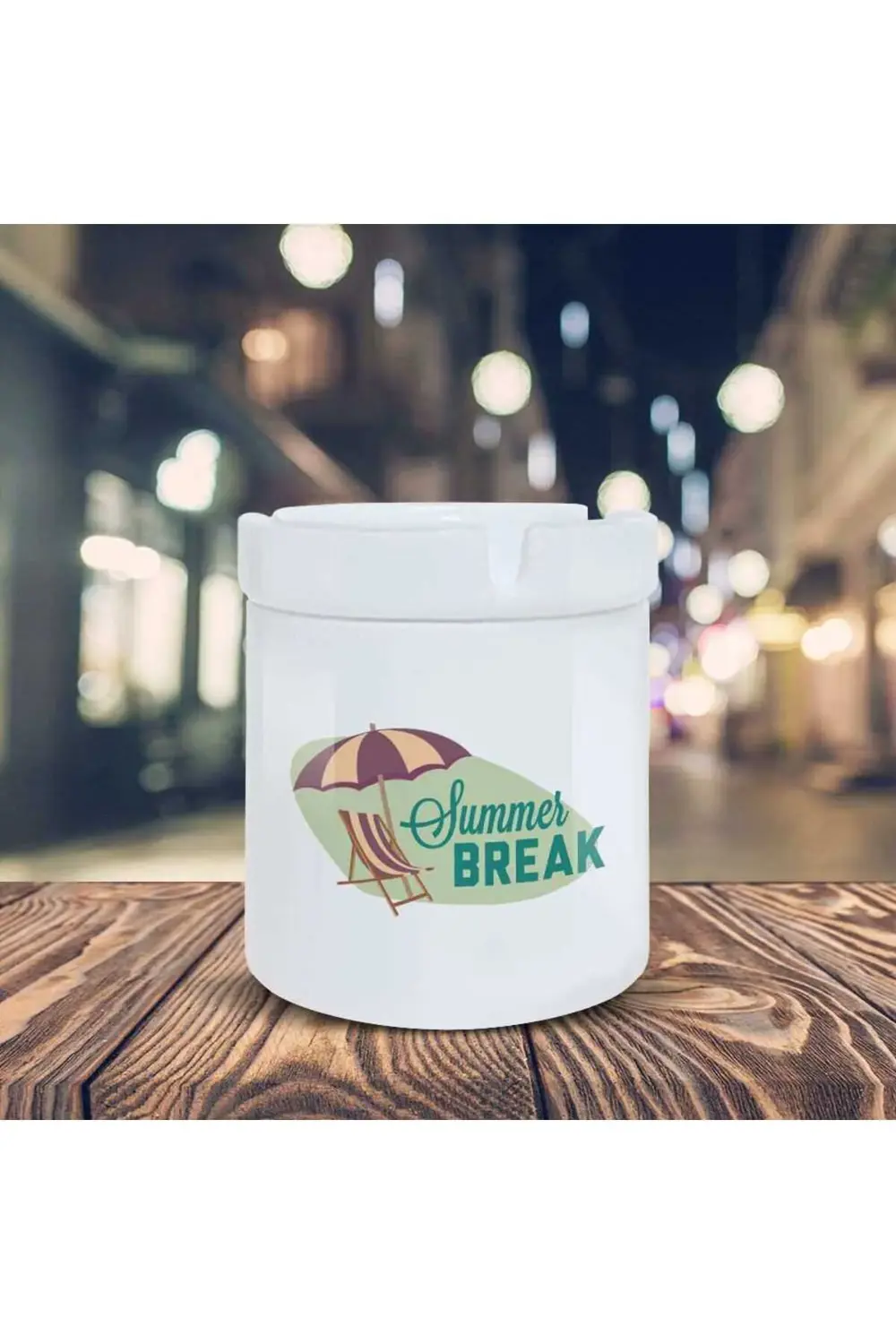 Summer Break Baskılı Küllük Kül Tablası- Kl262