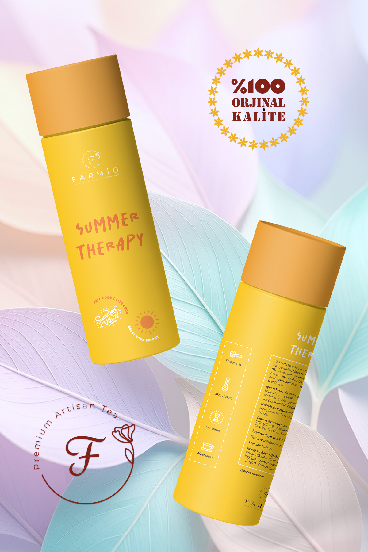 SUMMER THERAPY – Oolong Çayı – 12 poşet – Şeftali ve Kayısılı Ool