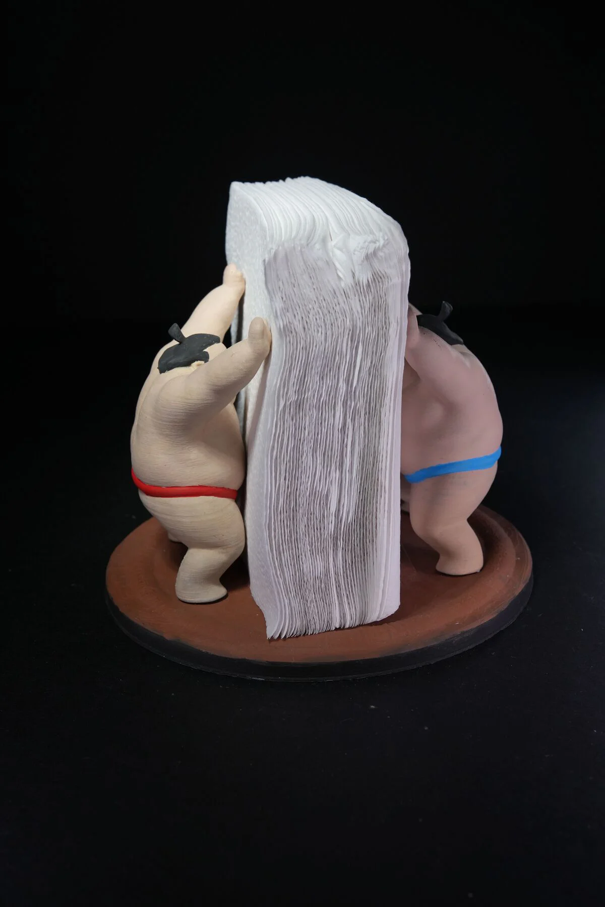 Sumo Peçetelik Sumo Güreşçileri Masaüstü Dekoratif Peçetelik