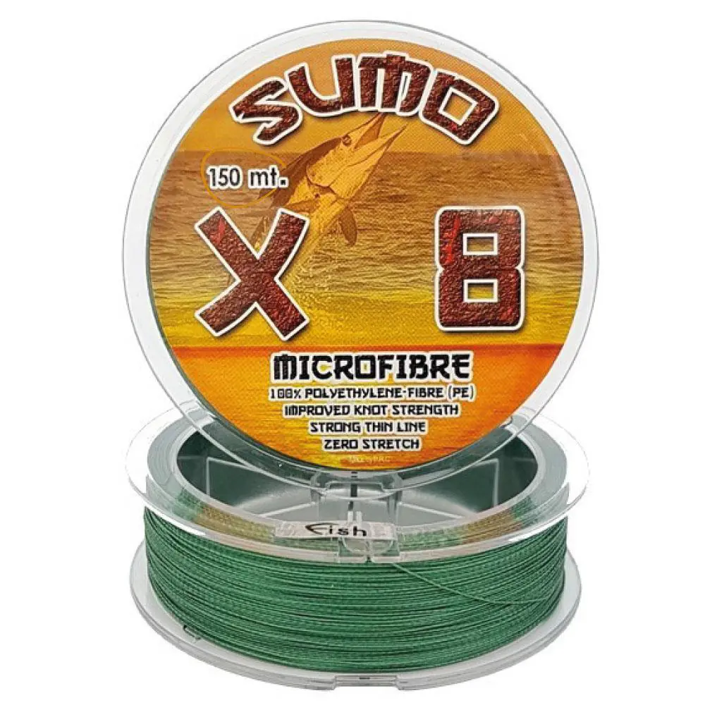 SUMO X8 150m 8 Kat Örgü İp Misina %100 PE Olta Misinası