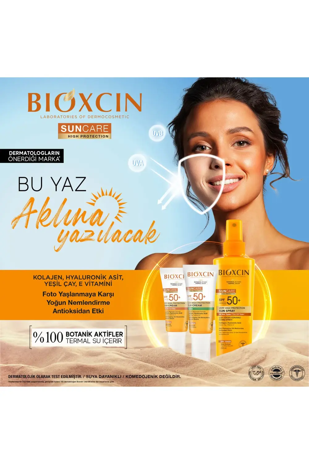 Sun Care Spf 50 Çok Yüksek Korumalı Güneş Kremi 50 ml Karma Yağlı