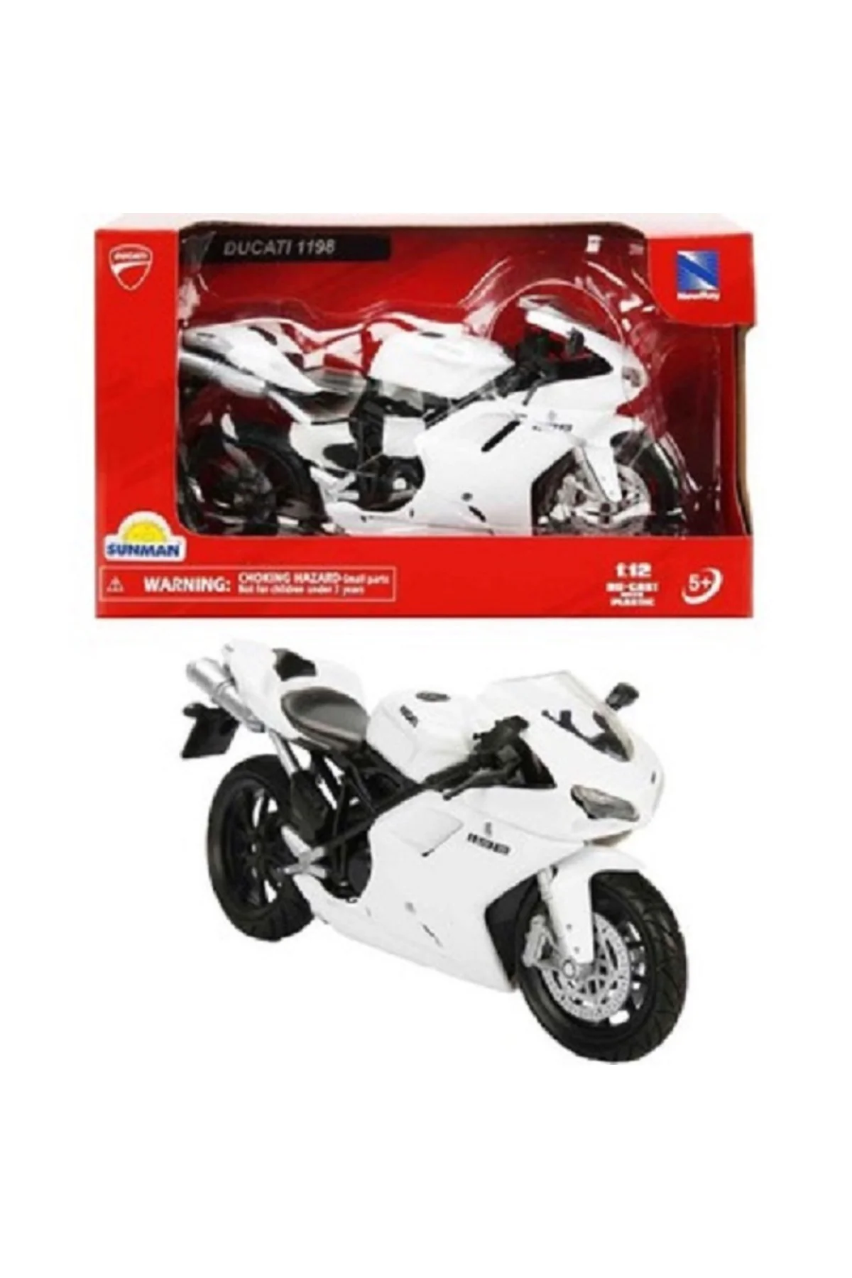 Sun-Nry-1/12 Motor Ducati 1198 Beyaz