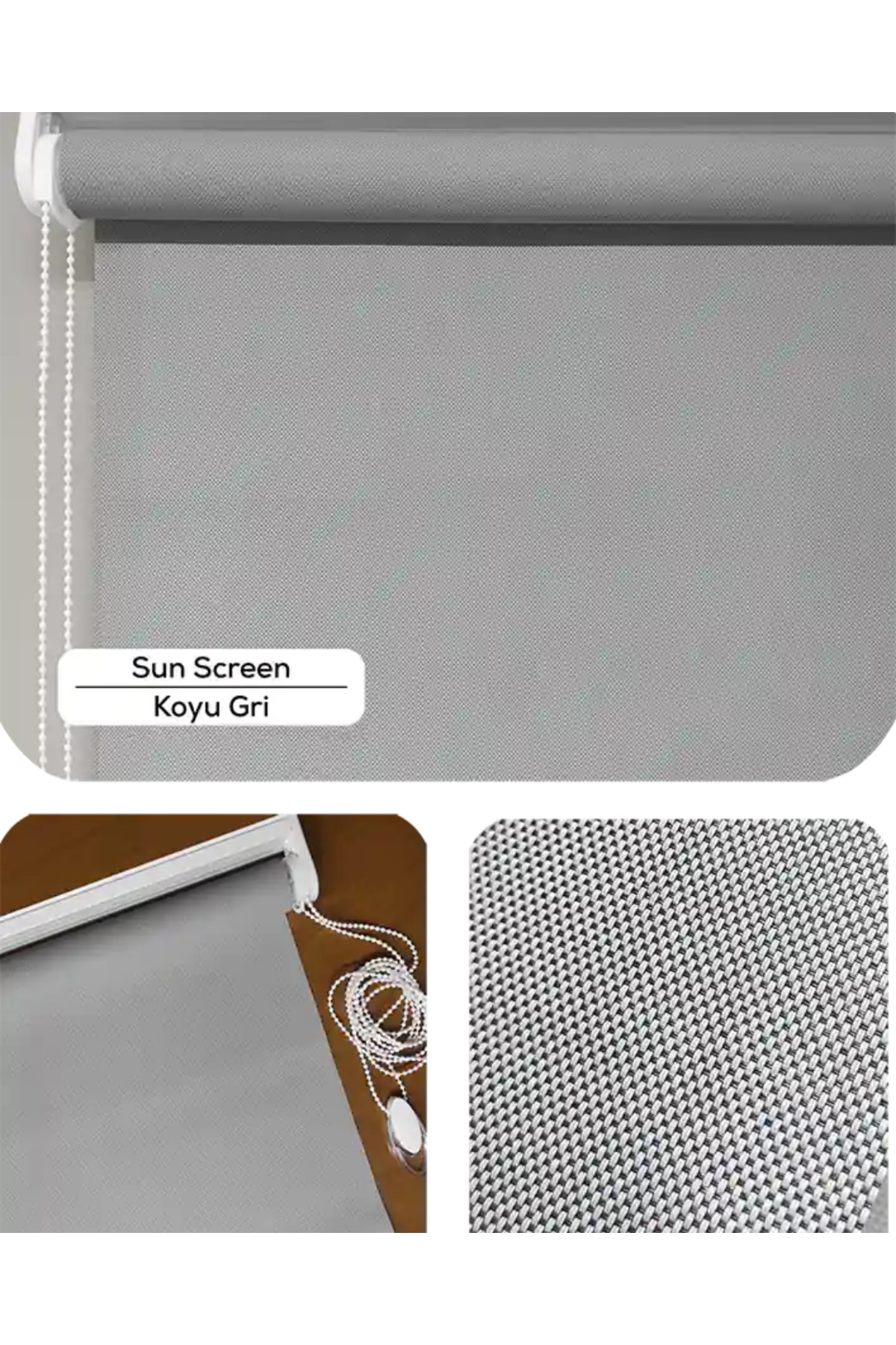 Sun Screen Estetik Lüks Stor Perde, Alüminyum Kasalı Yüksek Kalit