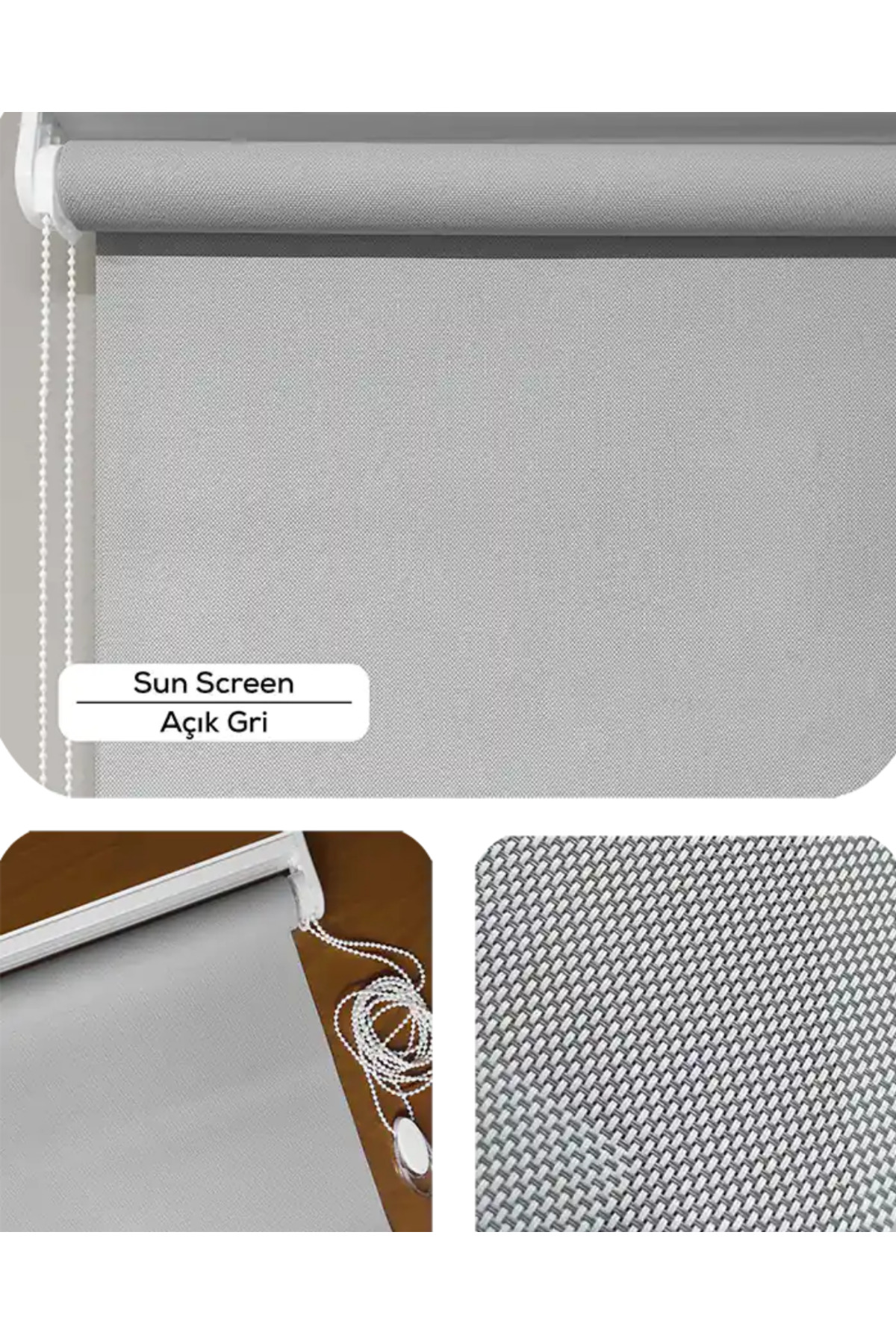 Sun Screen Estetik Lüks Stor Perde, Alüminyum Kasalı Yüksek Kalit