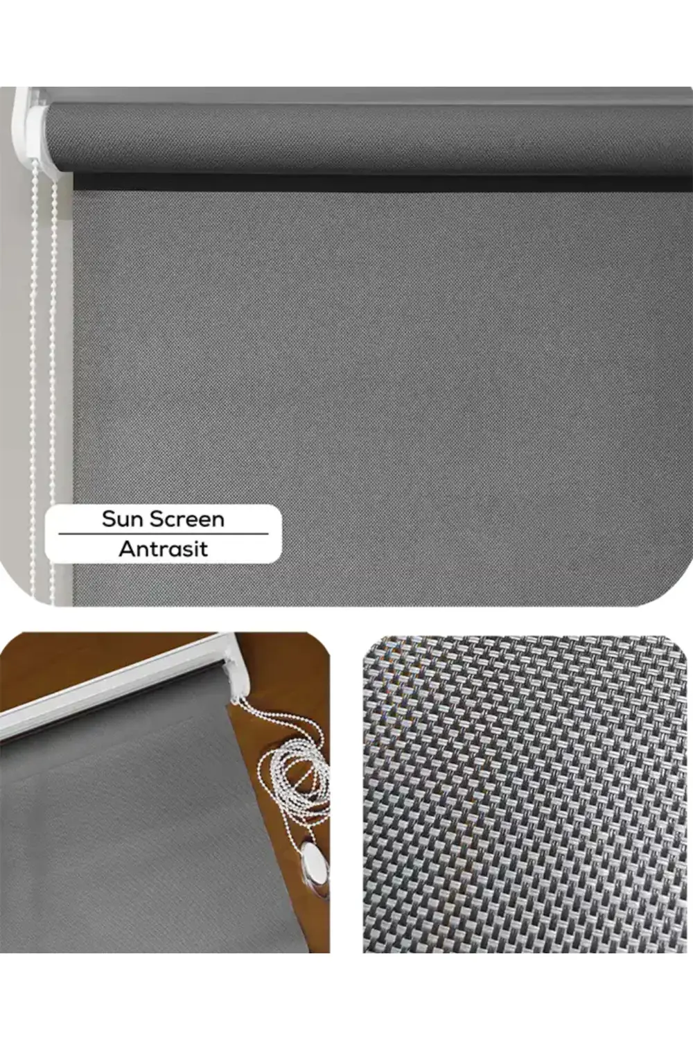 Sun Screen Estetik Lüks Stor Perde, Alüminyum Kasalı Yüksek Kalit