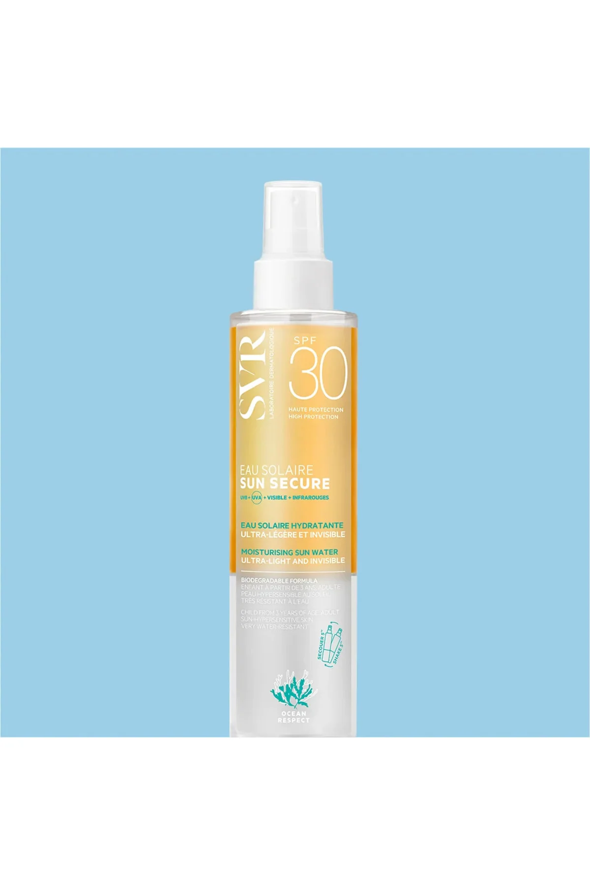 Sun Secure Yüz ve Vücut Güneş Koruması Ferahlatıcı Nemlendirici Su SPF30 200ml - Görsel 2