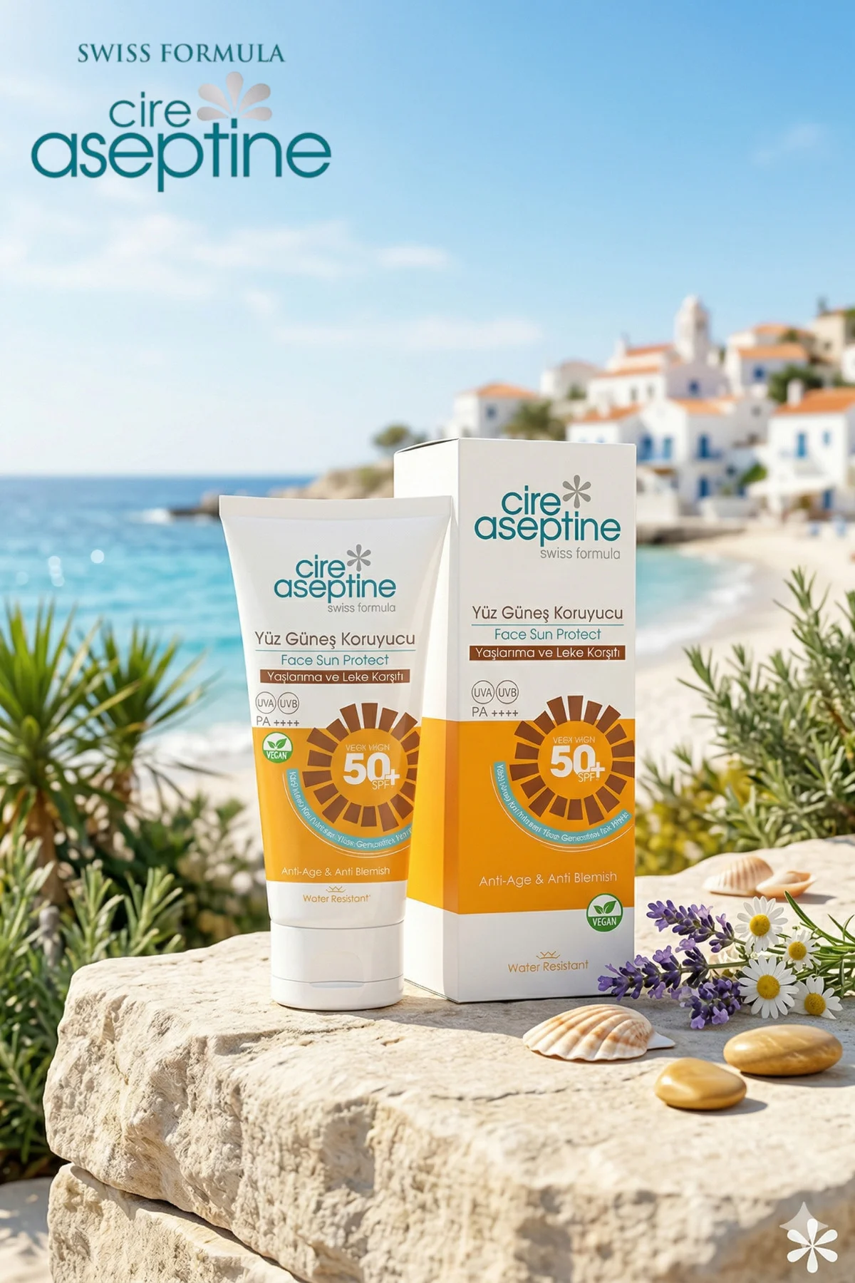 Sun Yüz Güneş Koruyucu Spf50+ Yaşlanma ve Leke Karşıtı 50 ml