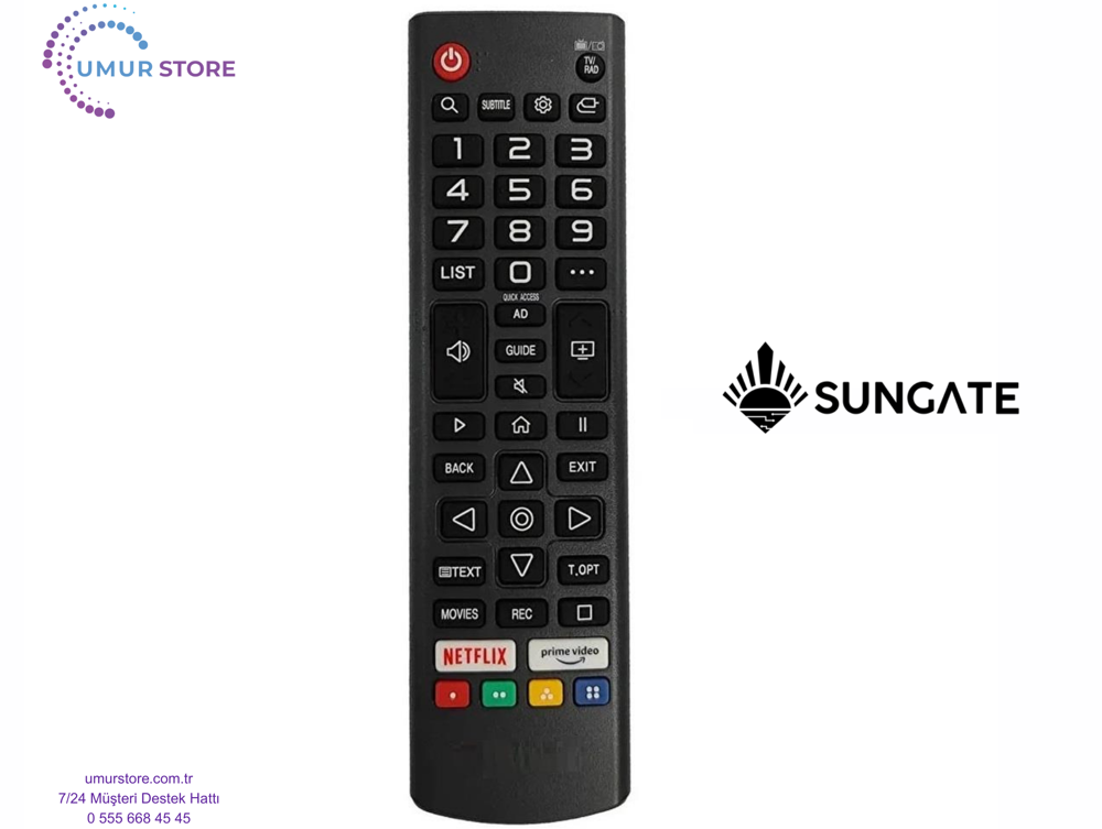 Sungate Webos Televizyon Uyumlu Kumanda-Mikrofonsuz