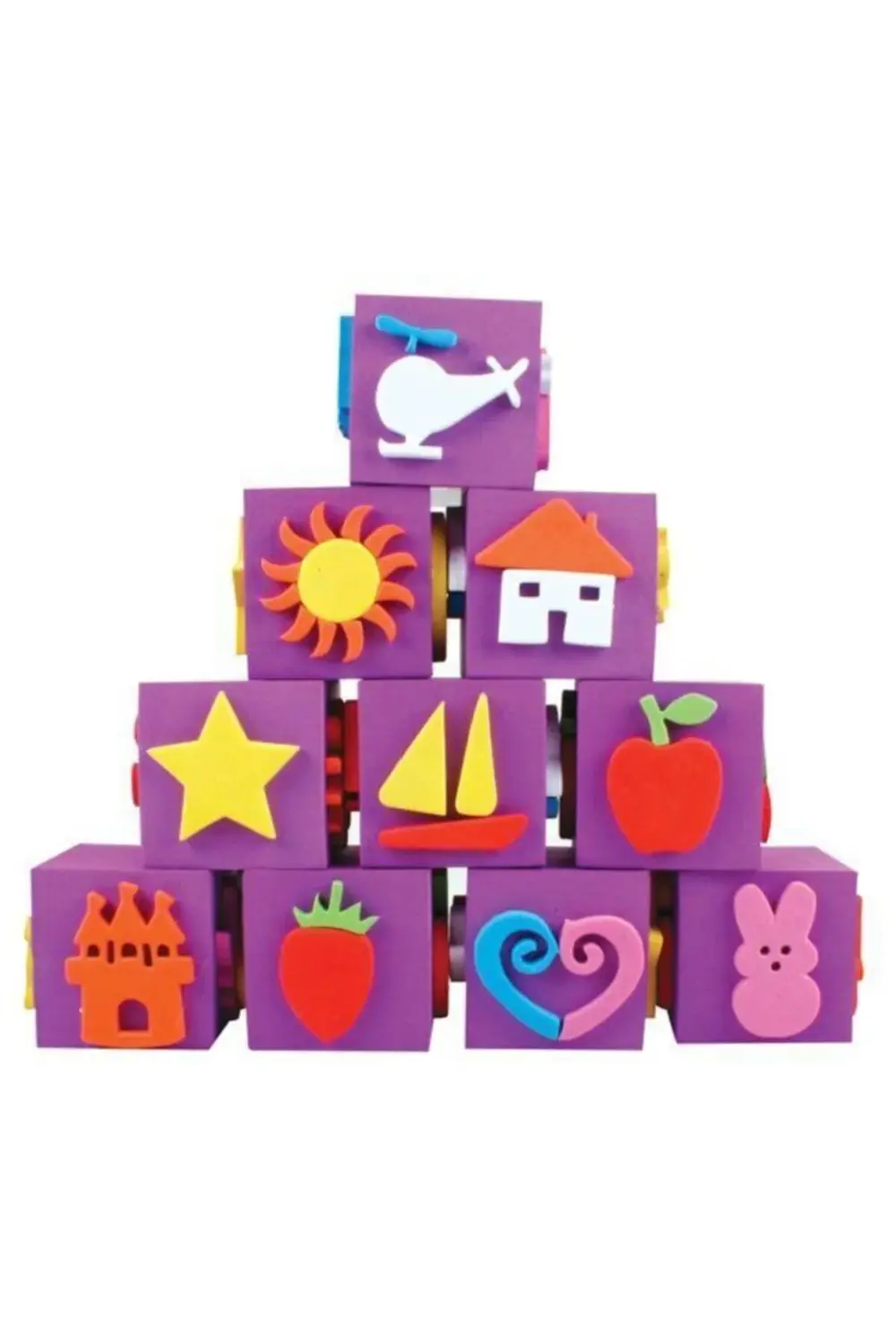 Sünger Baskı Eva Küp Sv03 - 12'li Paket