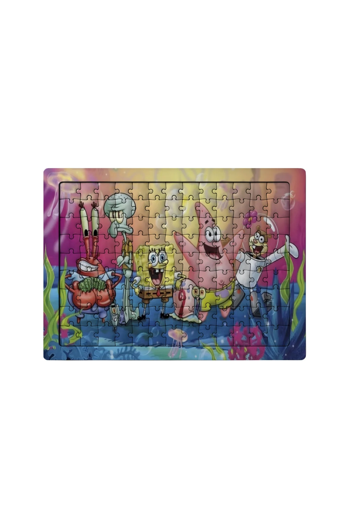 Sünger Bob 99 Parça Ayaklı Puzzle – Dekoratif Çocuk Yapbozu 0111