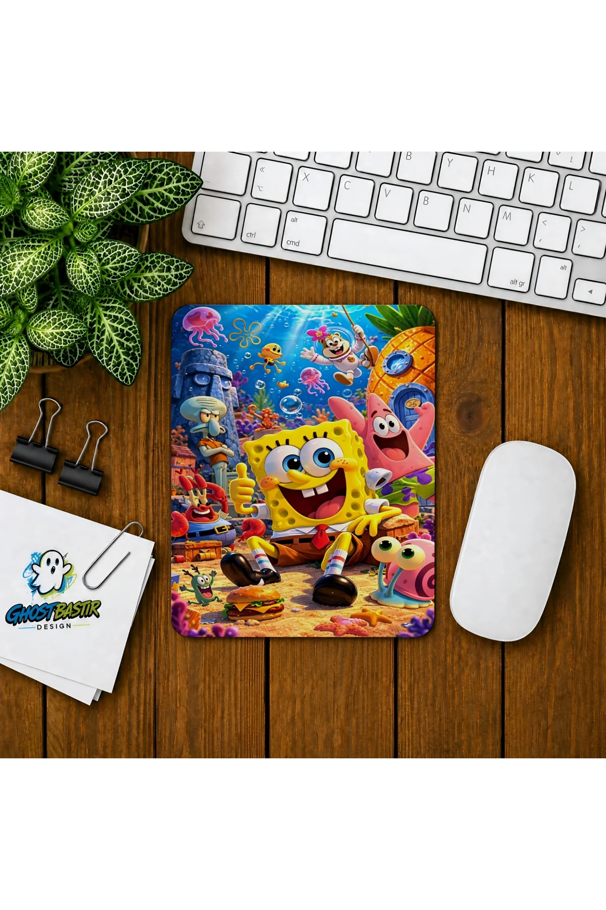 Sünger Bob Baskılı Oyuncu Mousepad 0295