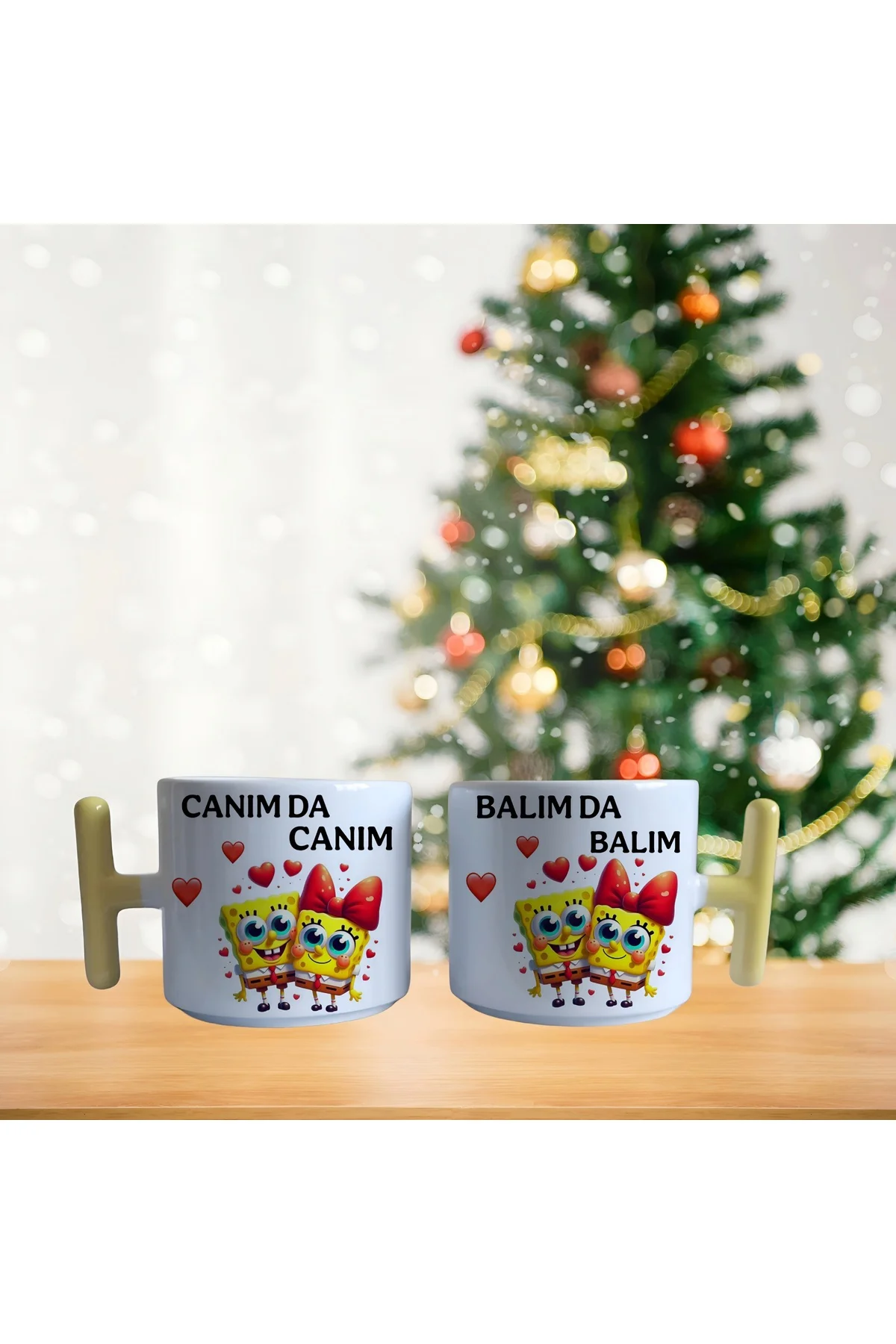 Sünger Bob Canım Kahve Fincan Takımı 016