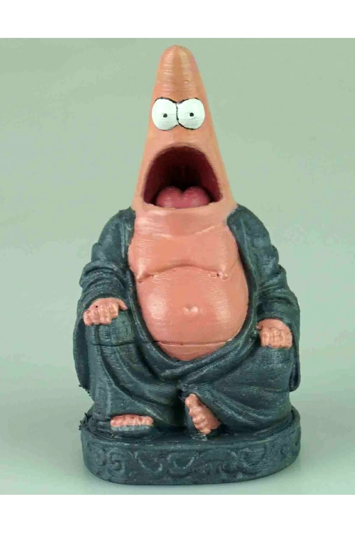 Sünger Bob Patrick Meditasyon Figür Patrick Budda Figür Büyük Boy 20CM