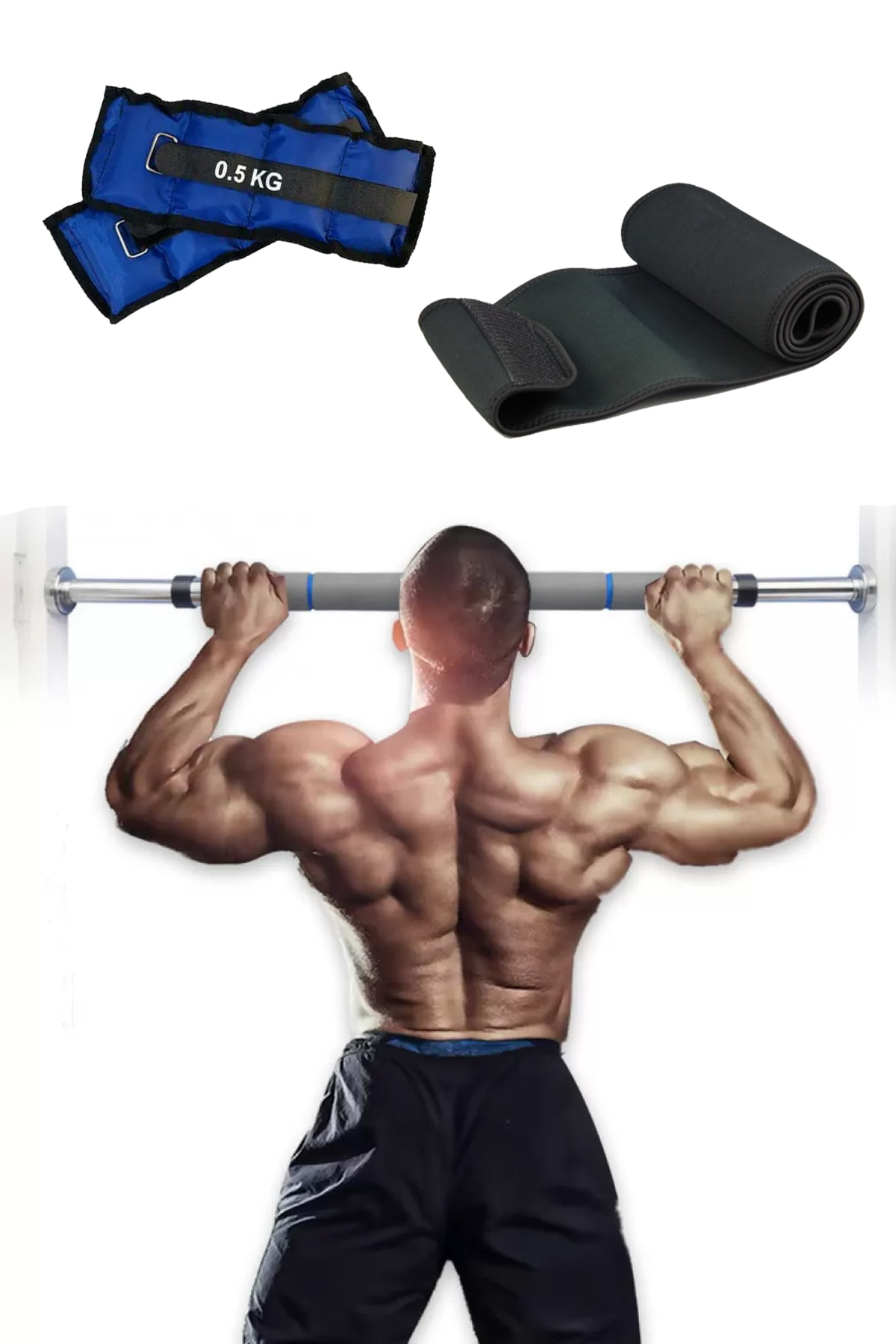 Jet Süngerli Kapı Barfiks Demiri Koridor Duvar Barfiksi Barfix Aleti,