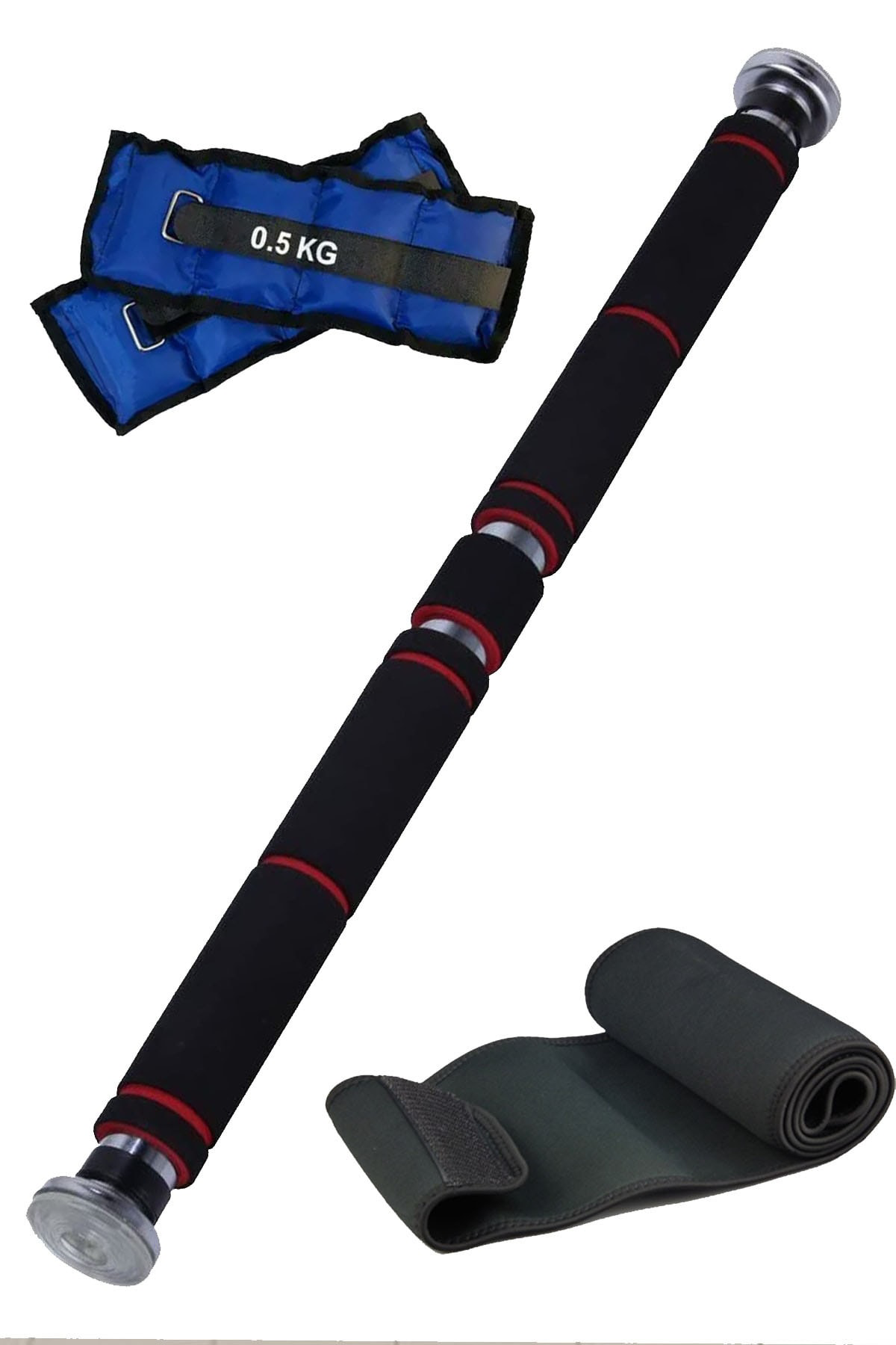 Jet Süngerli Kapı Barfiksi Demiri Koridor Barı 60 - 100 Cm Bar, El Ay