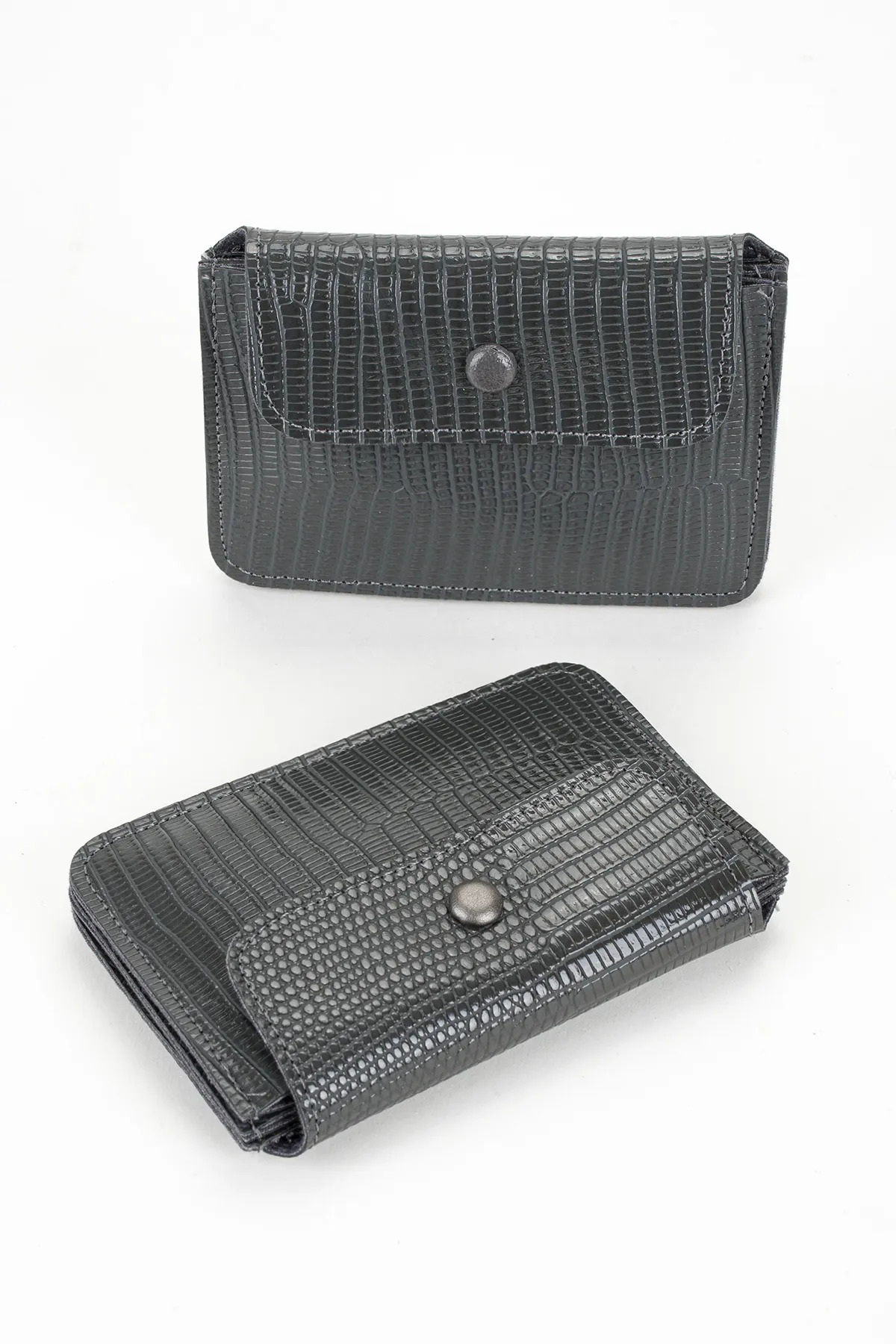 Monalisa Home Suni Deri Gri Kartlik Cüzdan