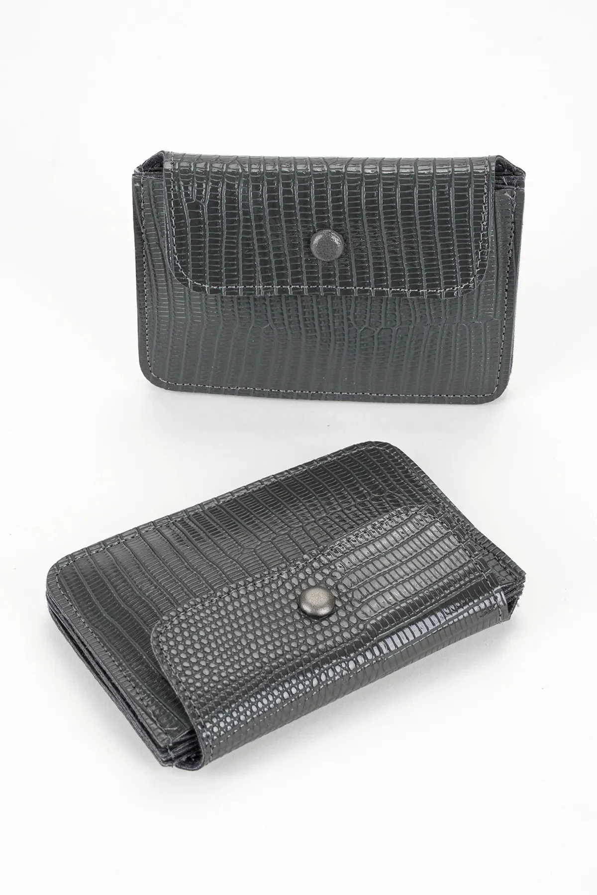 Suni Deri Gri Kartlık CÜZDAN