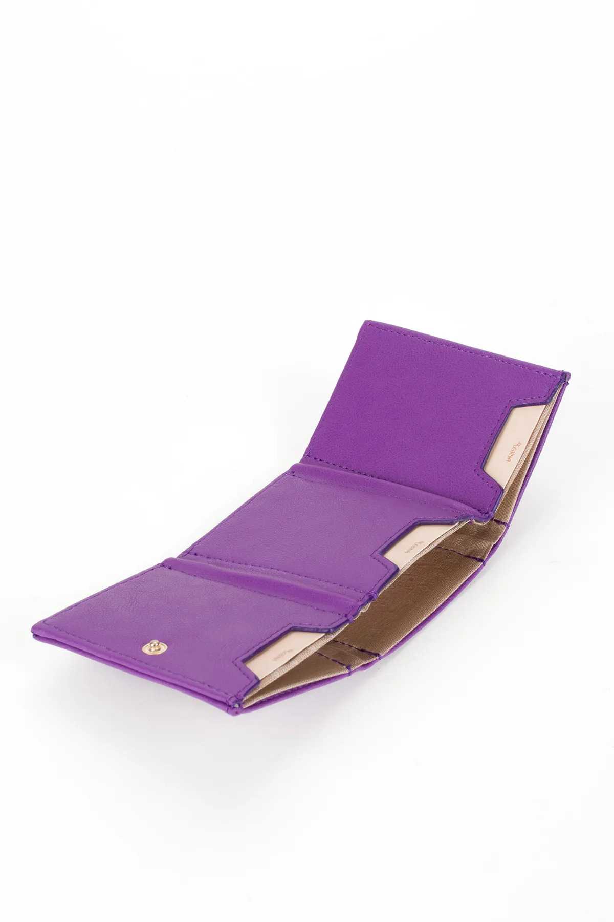 Monalisa Home Suni Deri Mor Kartlik Cüzdan