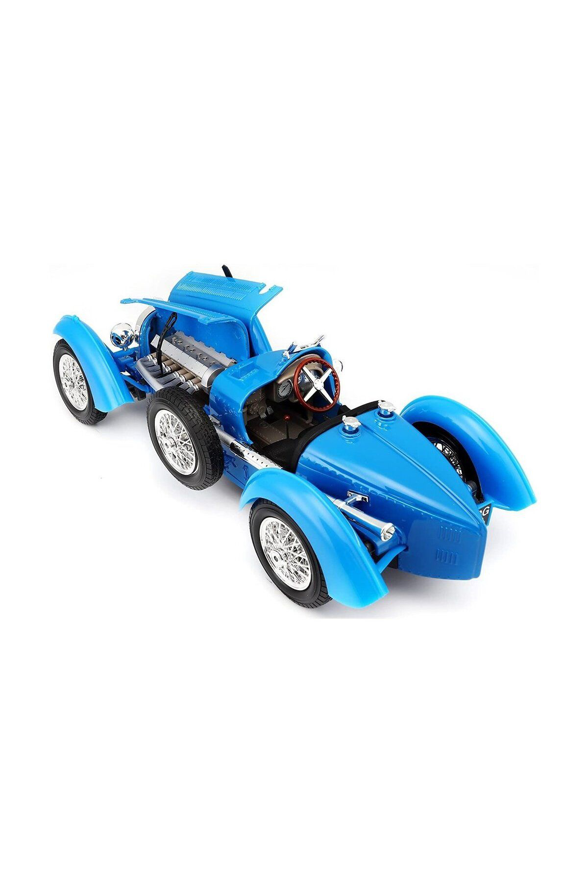 Sunman  12062 Burago 1:18 Bugatti Type 59 1934 Mavi Model Araba