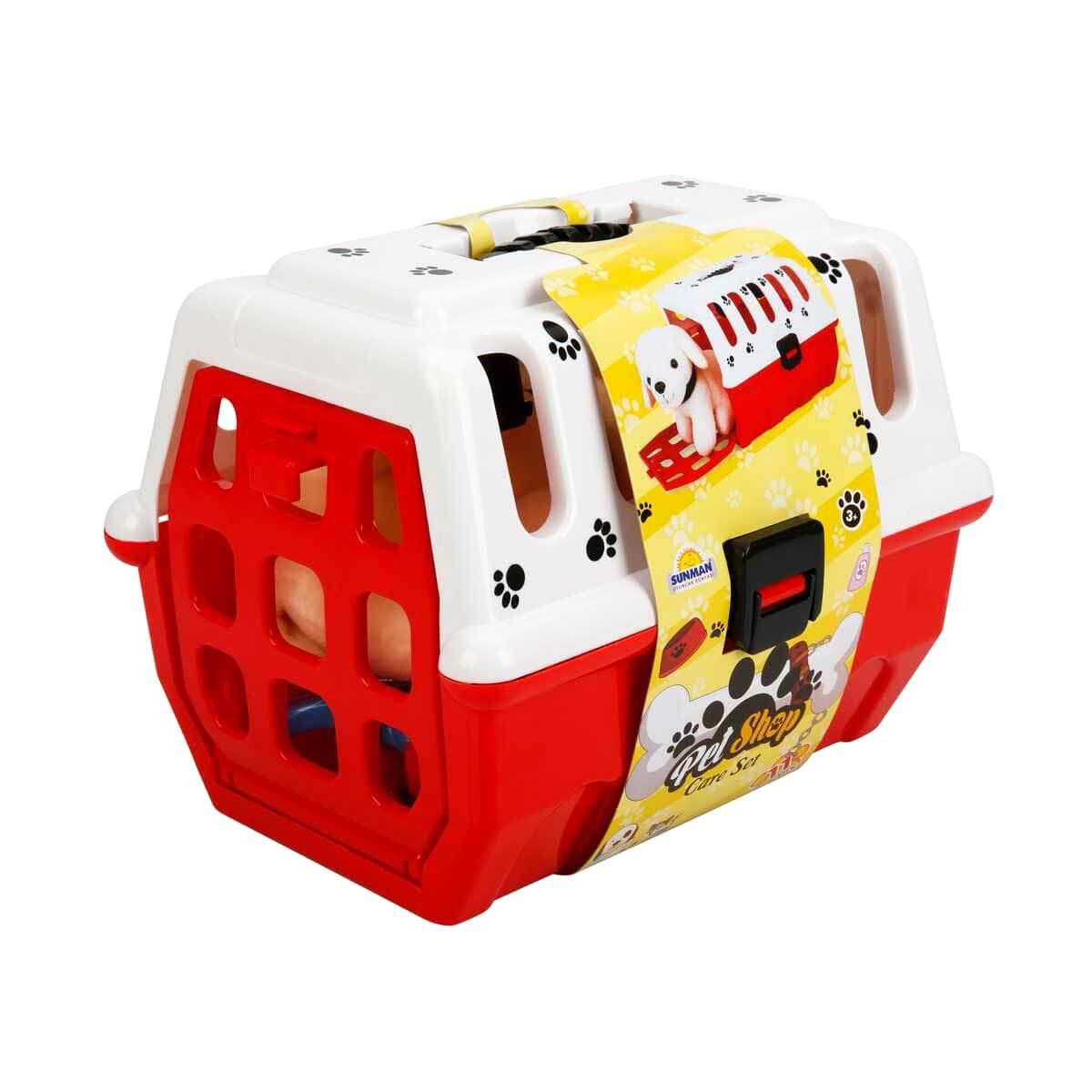 Sunman Çantalı Peluş Köpek Kuaför Seti