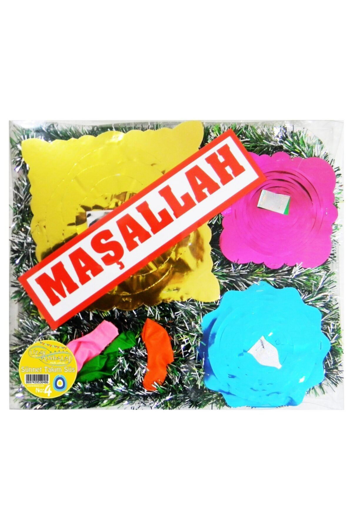 Uzay Ambalaj Sünnetime Hoş Geldiniz Süs