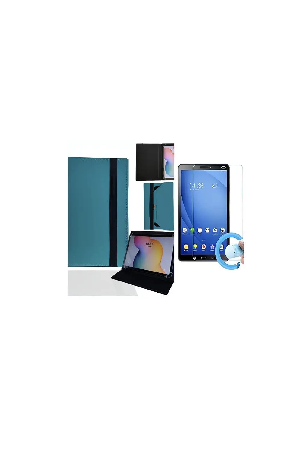 SUNNY 7854 7.85" Mavi Tablet Uyumlu Standlı Tablet Kılıfı + Nano