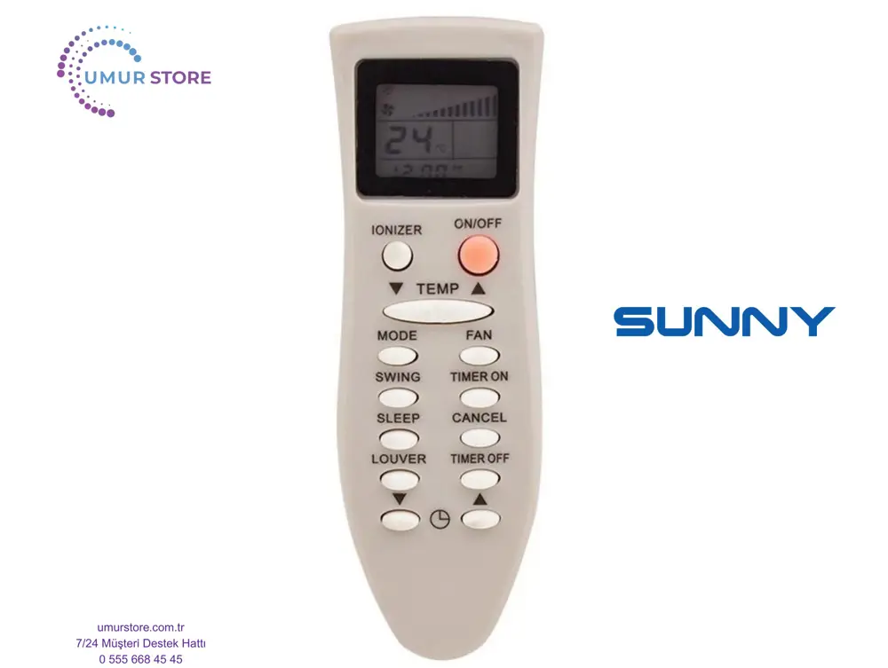 Sunny Aura Cendix Klima Kumandası Sunny Aura Cendix Klima Kumandası