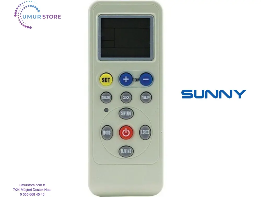 Sunny Klimalar İçin Ayarlanabilen Akıllı Klima Kumandası Sunny Klimalar İçin Ayarlanabilen Akıllı Klima Kumandası